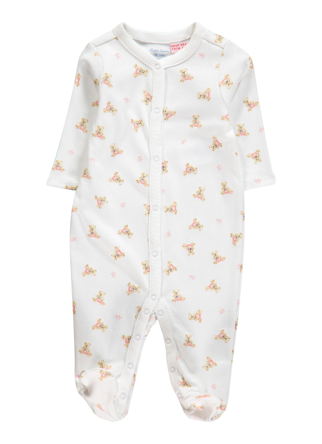 Ralph Lauren Babypak met logoprint - voorkant 2 wit