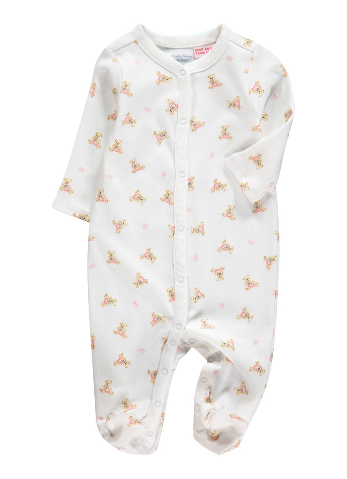 Ralph Lauren Babypak met logoprint - voorkant 3 wit