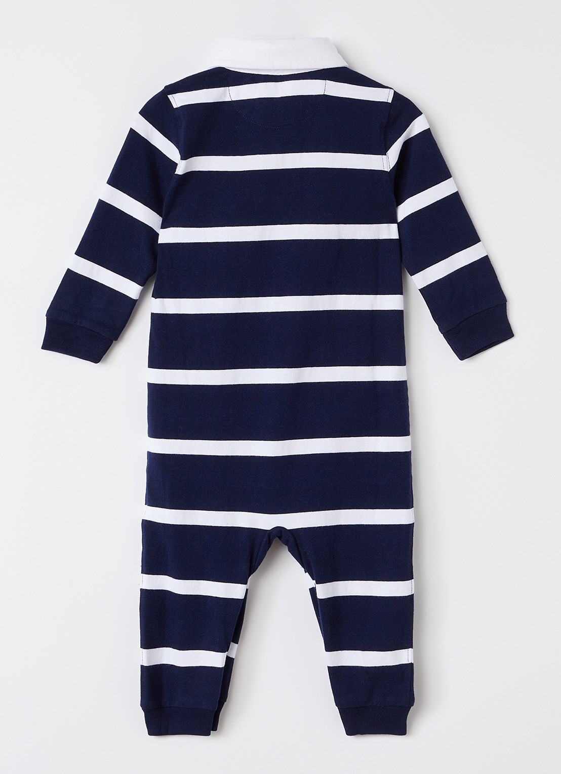 Ralph Lauren Babypak met streepprint - voorkant 2 donkerblauw