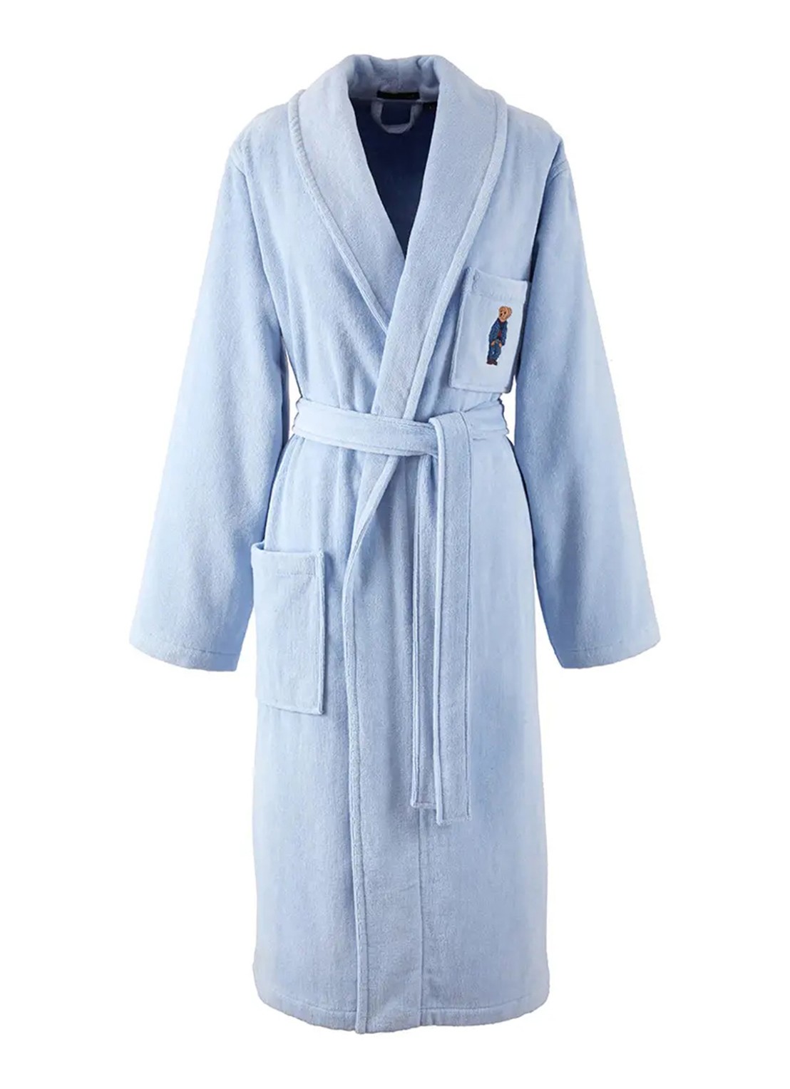 Ralph Lauren Badjas met borduring - voorkant 6 donkerblauw