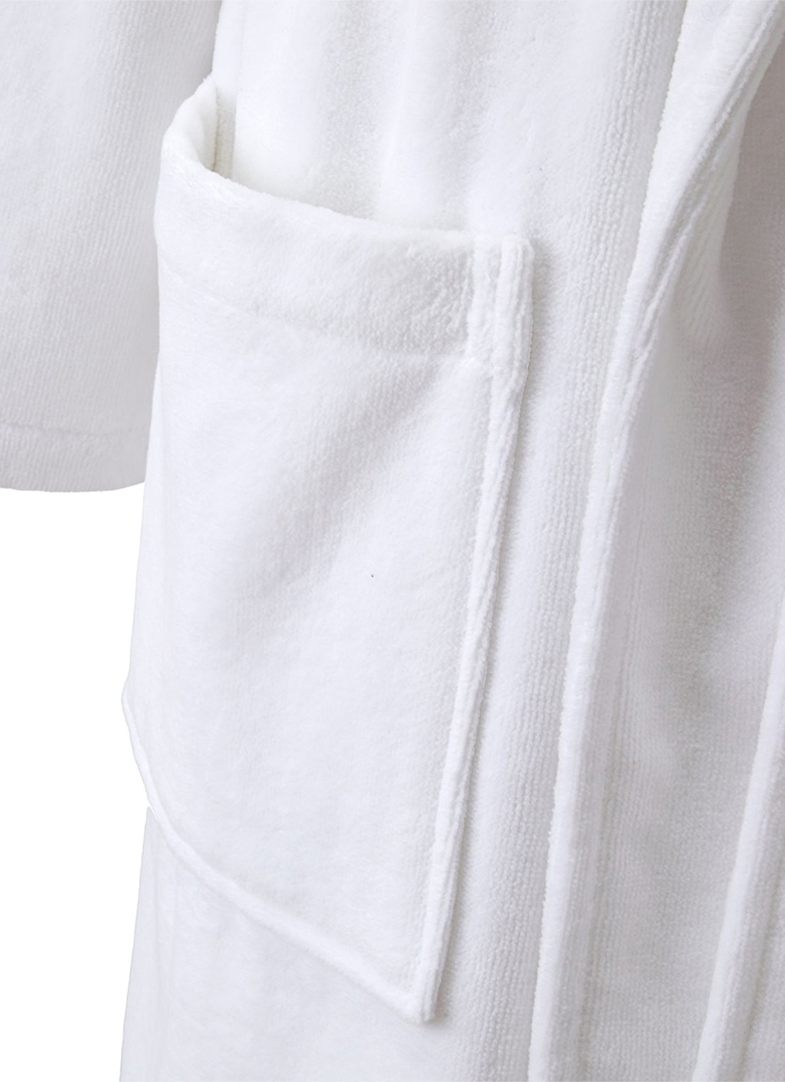 Ralph Lauren Badjas met borduring - detail 2 white