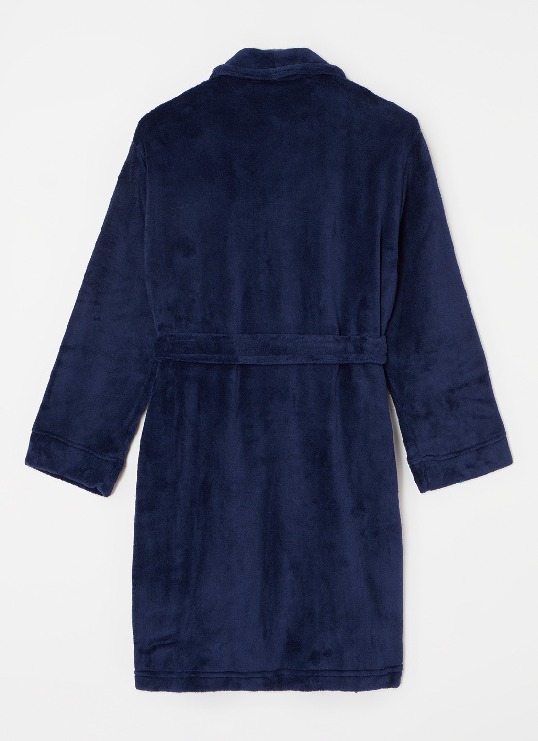 Ralph Lauren Badjas met logoborduring en opgestikte zakken - achterkant 3 donkerblauw