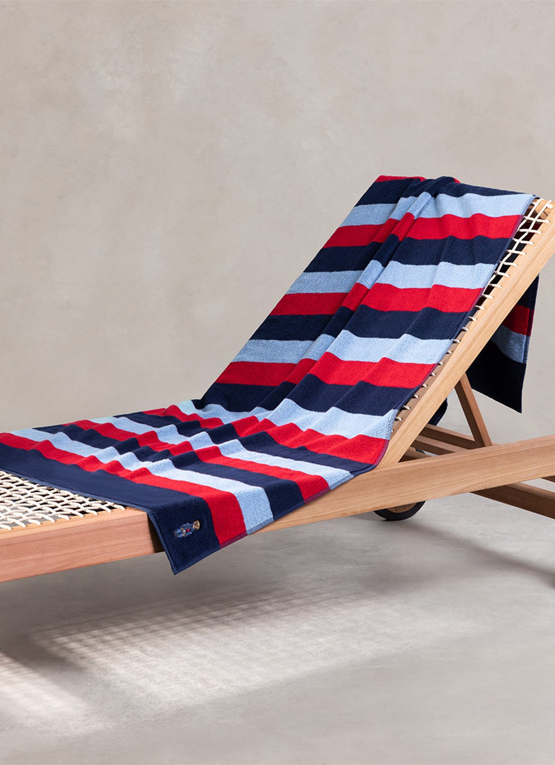Ralph Lauren Badlaken 100 x 170 cm - detail 4 donkerblauw