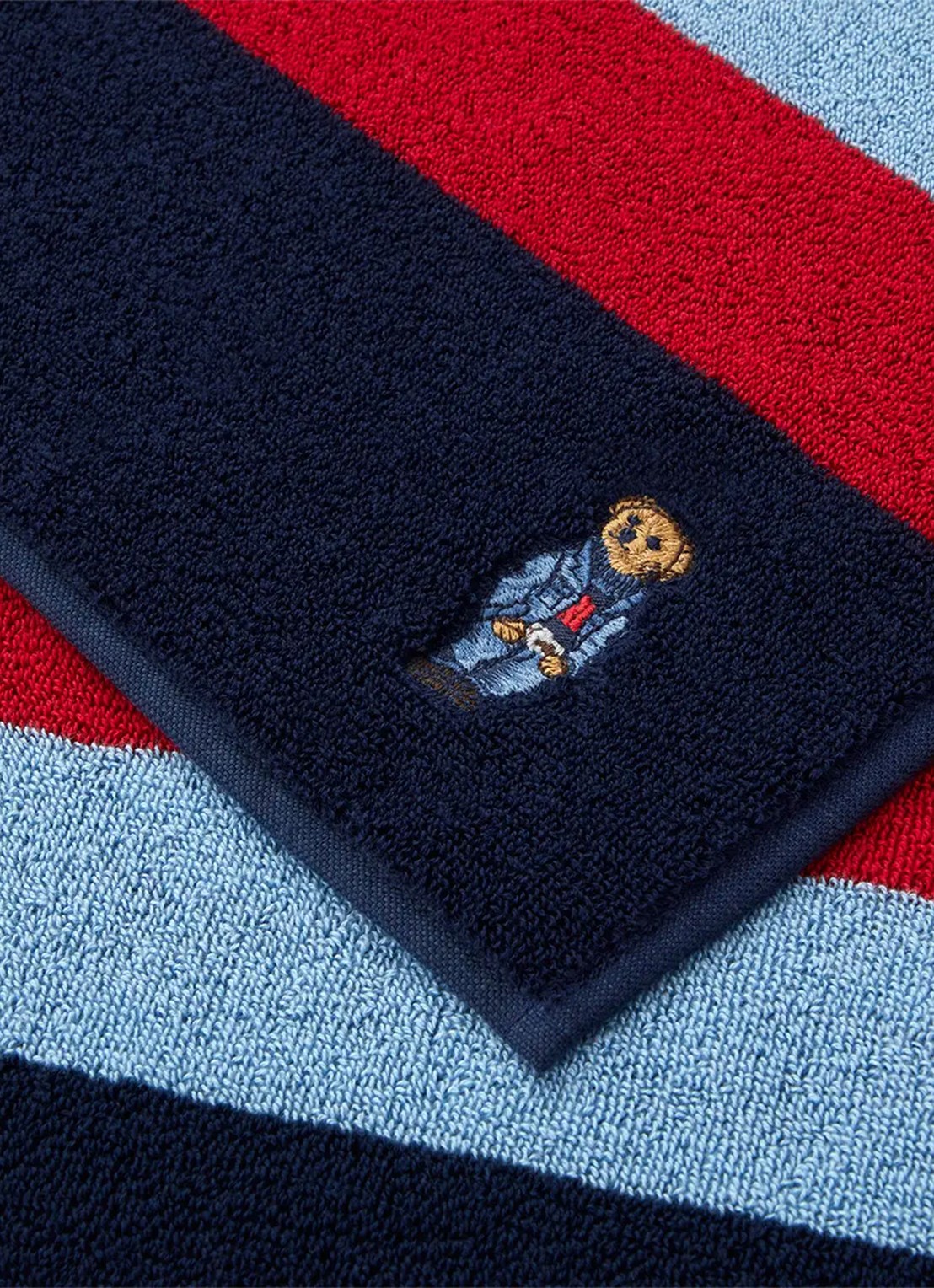 Ralph Lauren Badlaken 100 x 170 cm - voorkant 2 donkerblauw