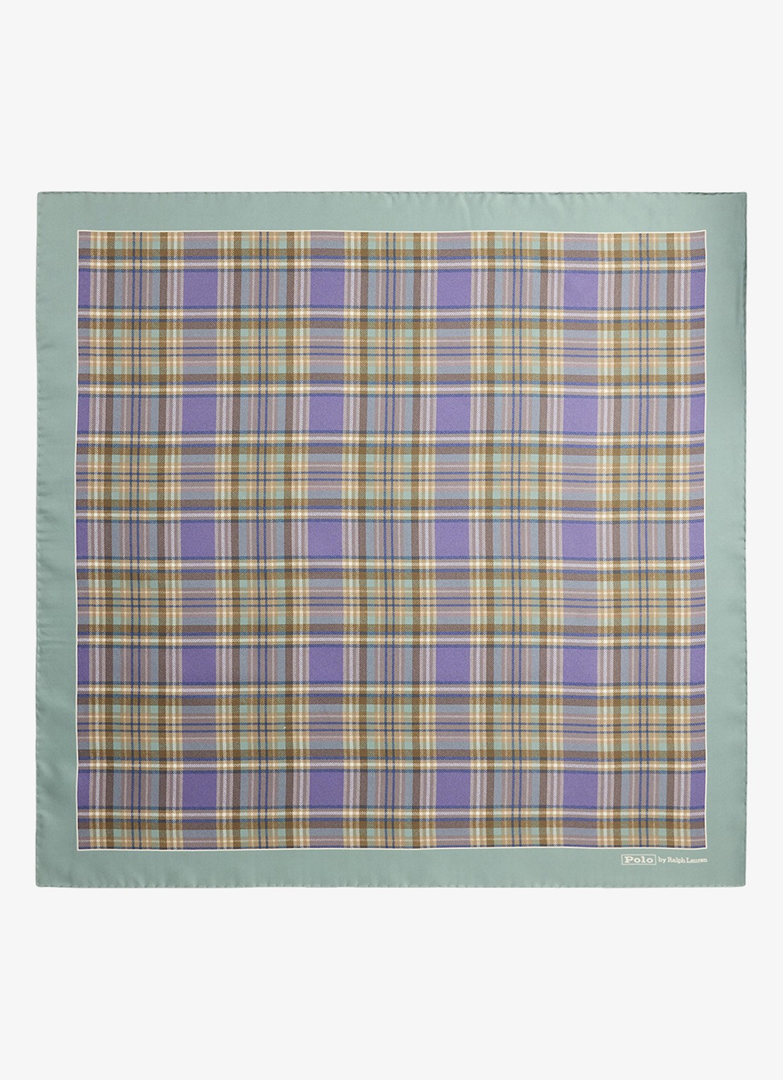 Ralph Lauren Bandana met ruitdessin - detail groen