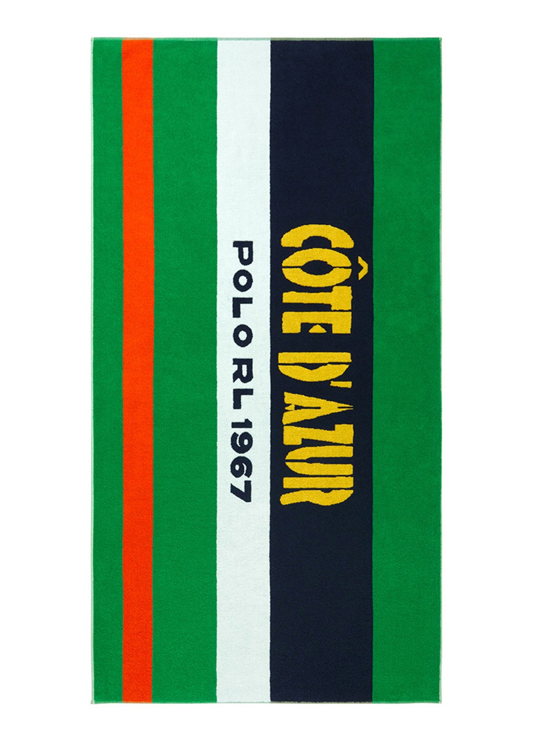Ralph Lauren Bargo strandlaken 90 x 170 cm - voorkant groen