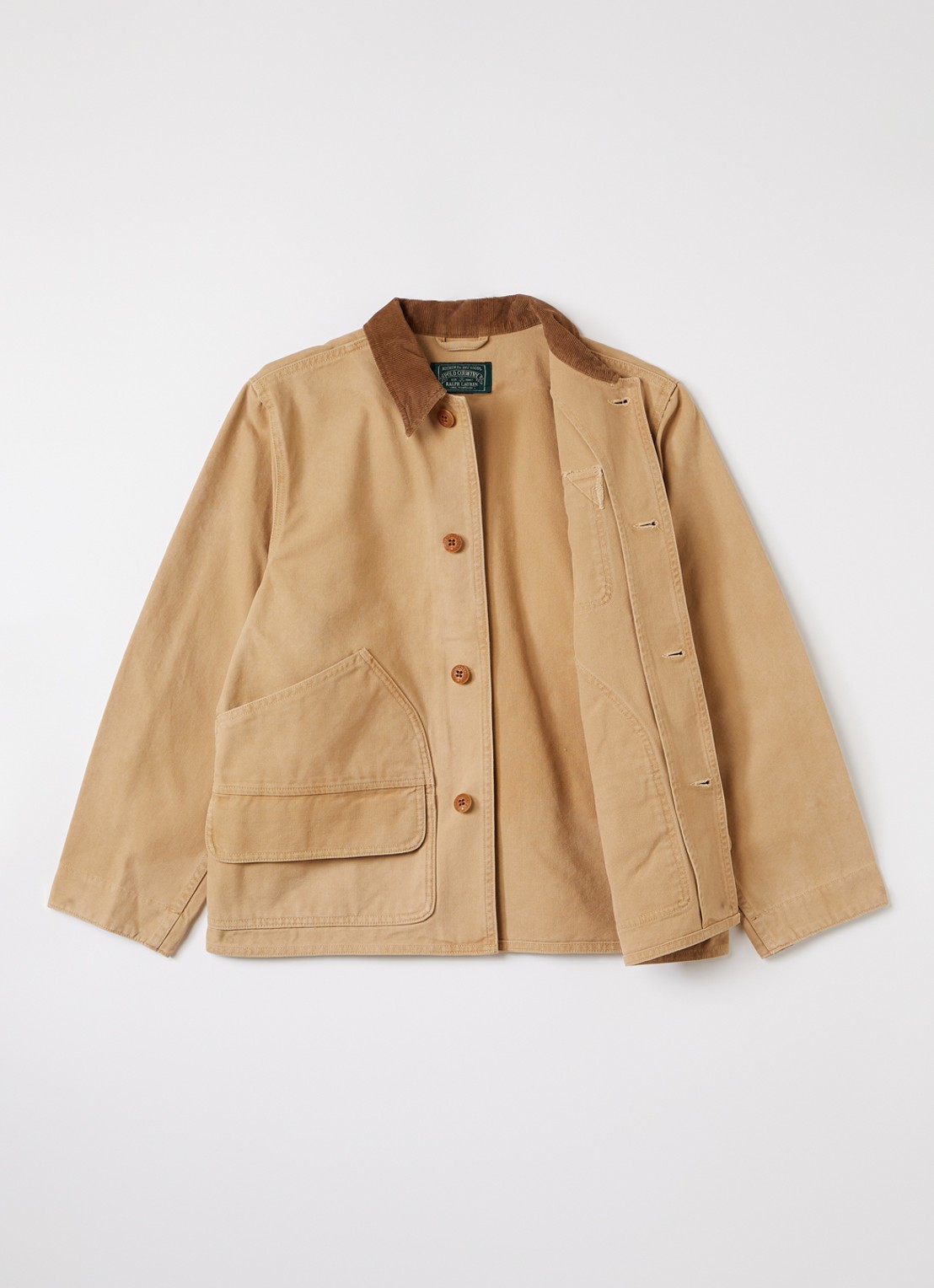 Ralph Lauren Barn jack met borstzak - voorkant 3 camel
