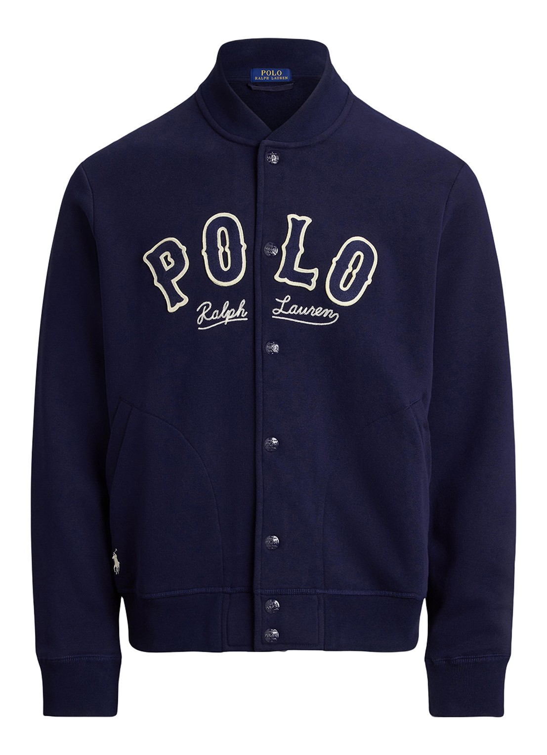 Ralph Lauren Baseball jack met logo - voorkant 2 cruise navy / donkerblauw