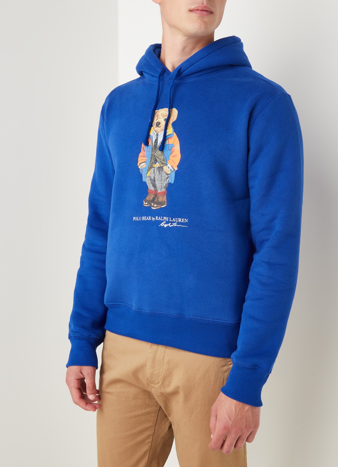 Ralph Lauren Bear hoodie met frontprint - detail 3 rugby royal