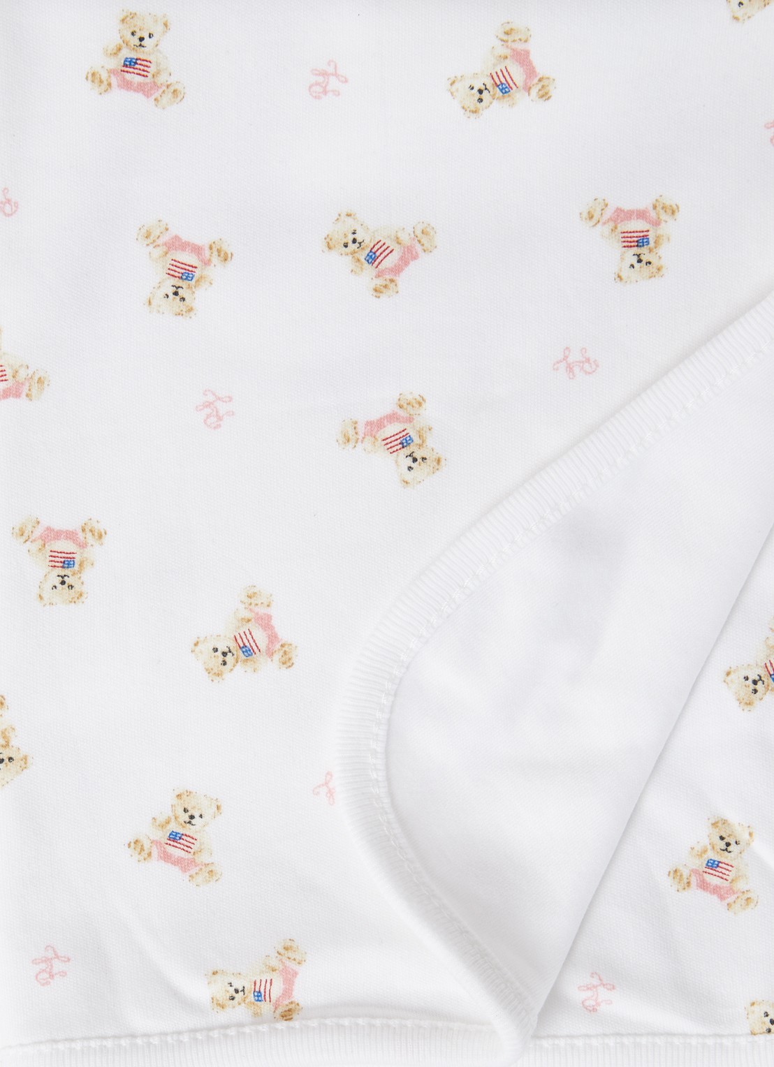 Ralph Lauren Bear wiegdeken 80 x 70 cm - detail multicolor
