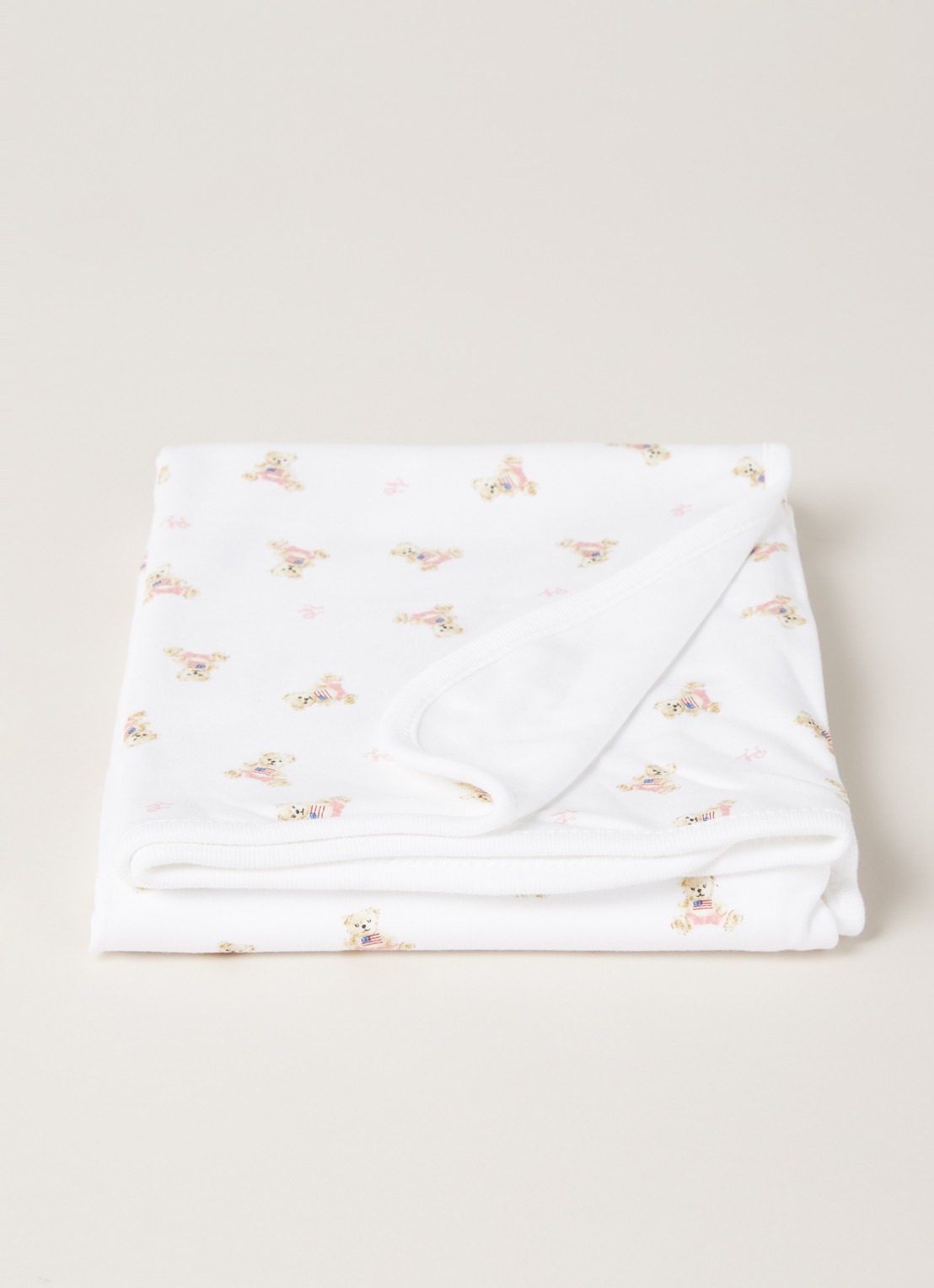 Ralph Lauren Bear wiegdeken 80 x 70 cm - voorkant 3 multicolor