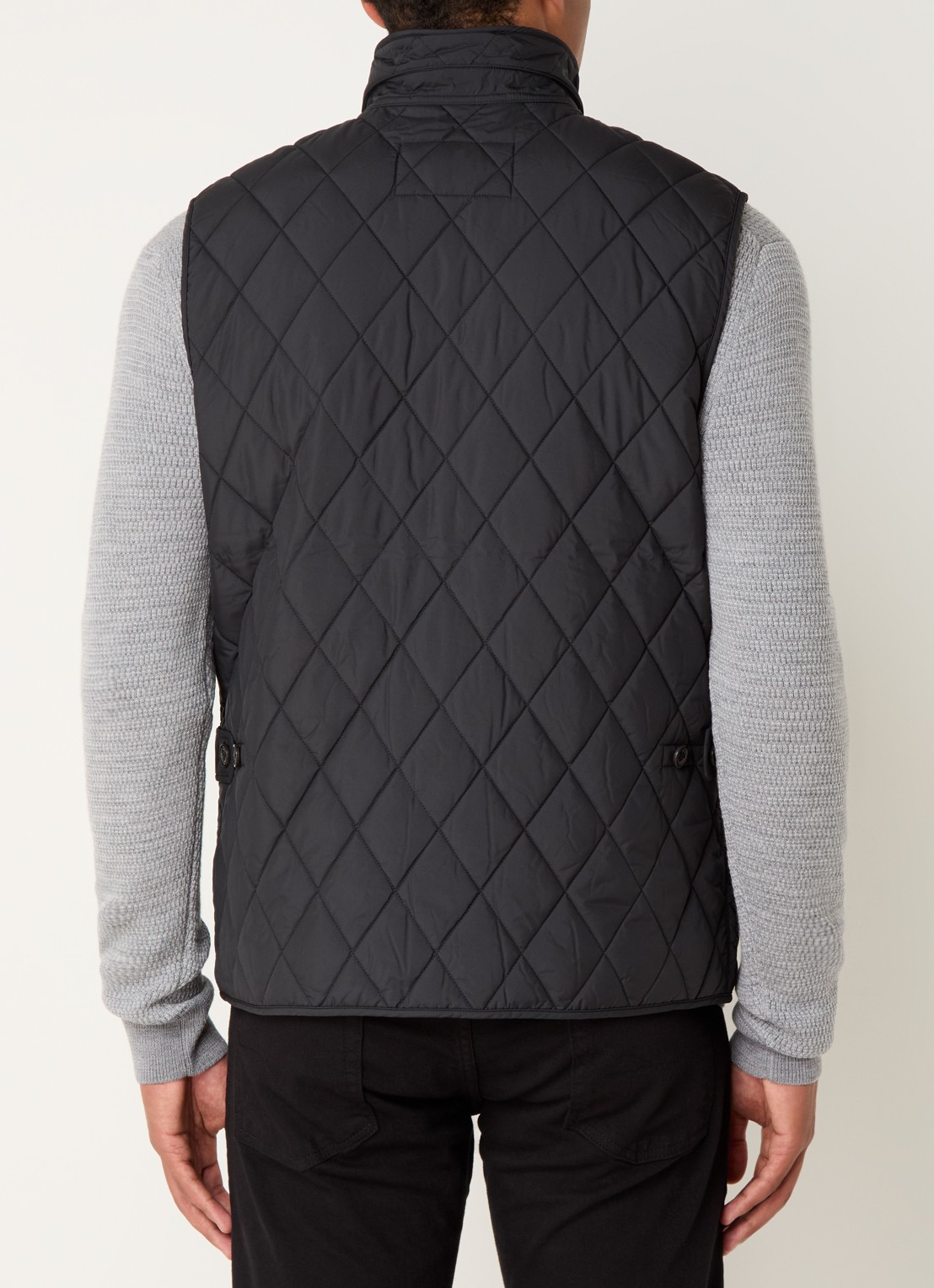Ralph Lauren Beaton gewatteerde utility bodywarmer met opgestikte zakken - achterkant polo black / zwart