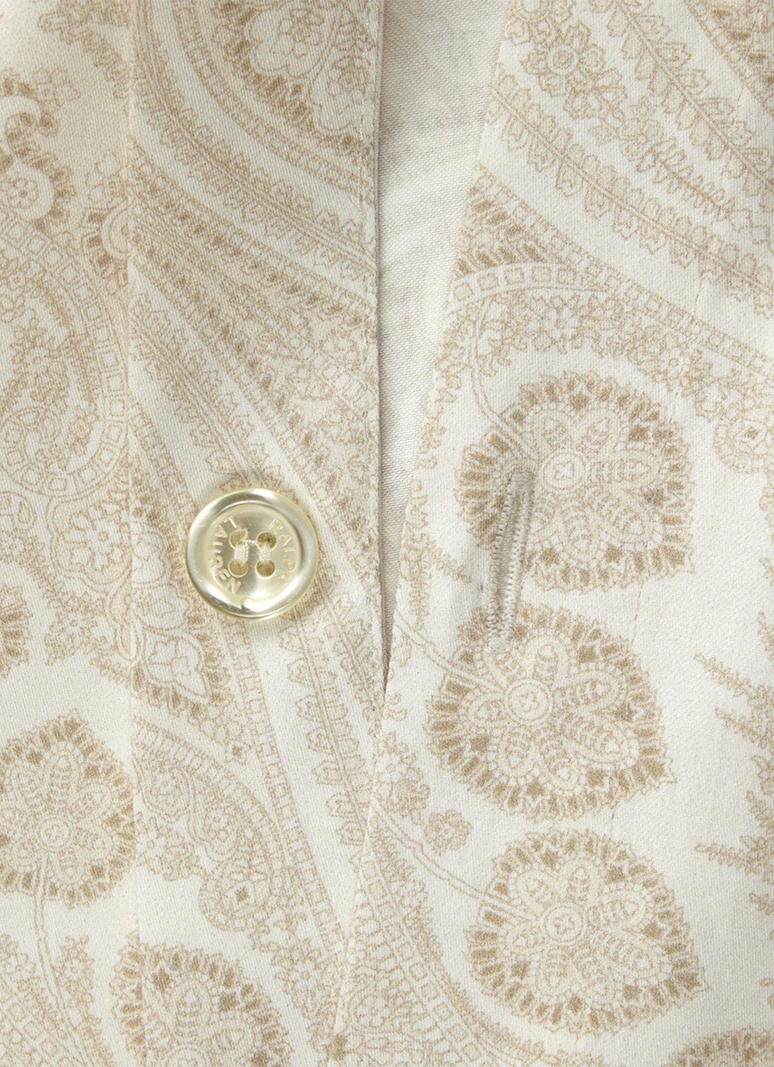 Ralph Lauren Beaumont dekbedovertrek - detail 3 cream