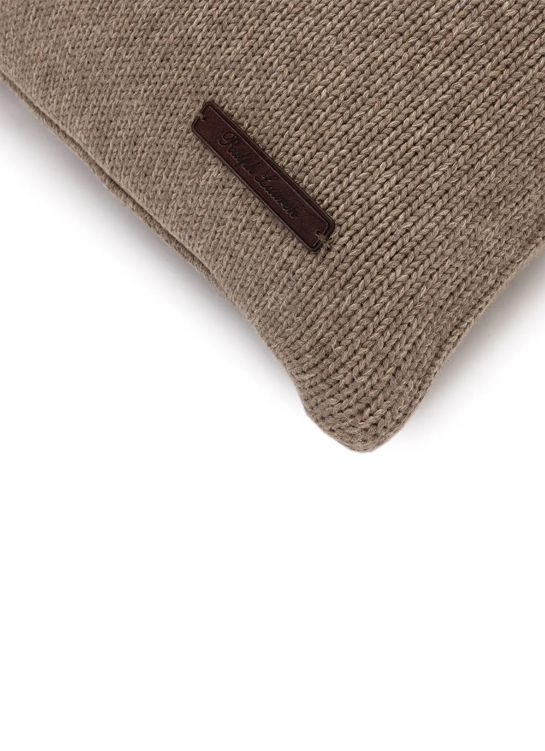 Ralph Lauren Beaumont sierkussenhoes 50 x 50 cm - voorkant 2 lichtbruin