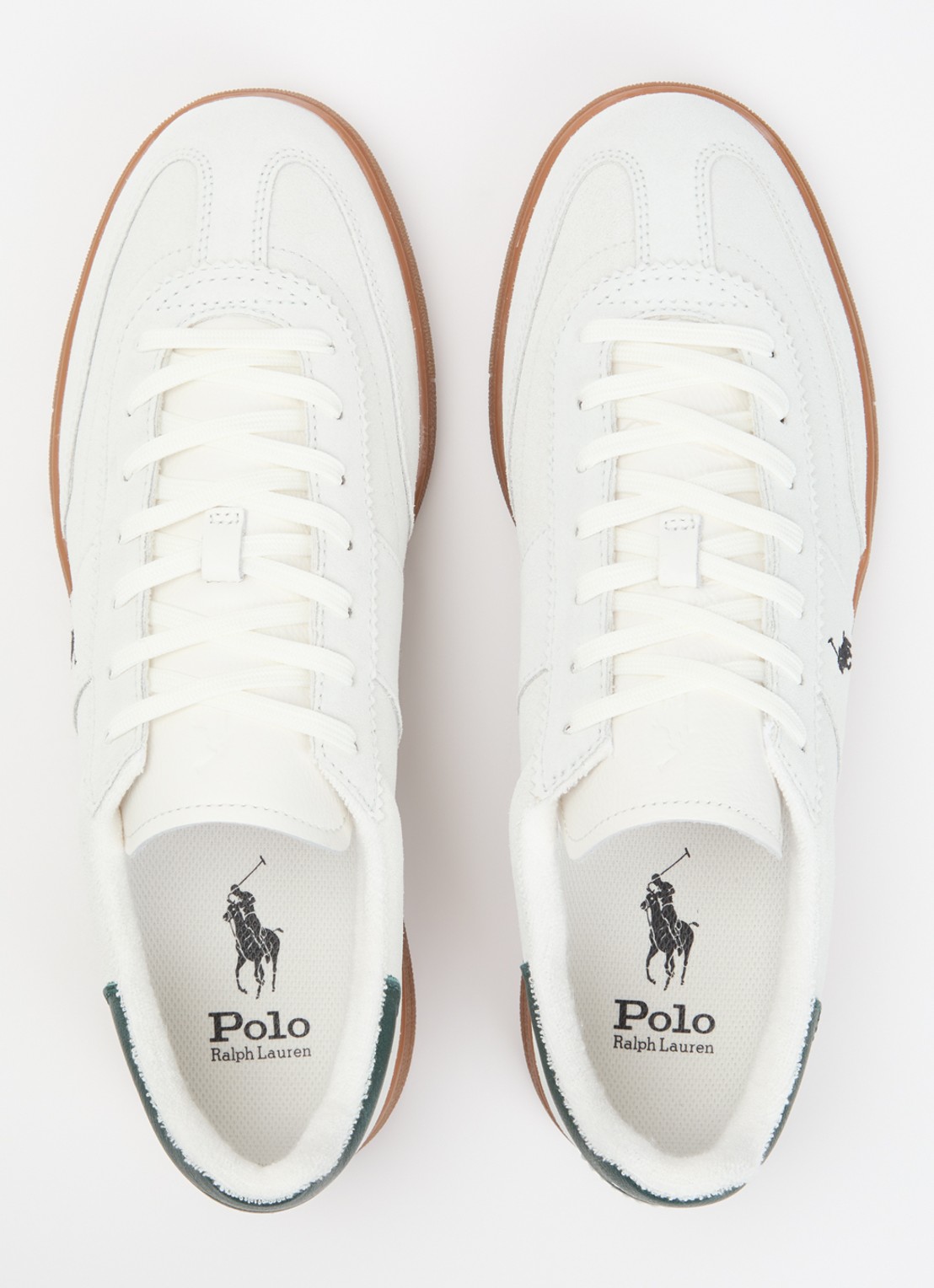 Ralph Lauren Bedford sneaker van suède - detail 3 beige