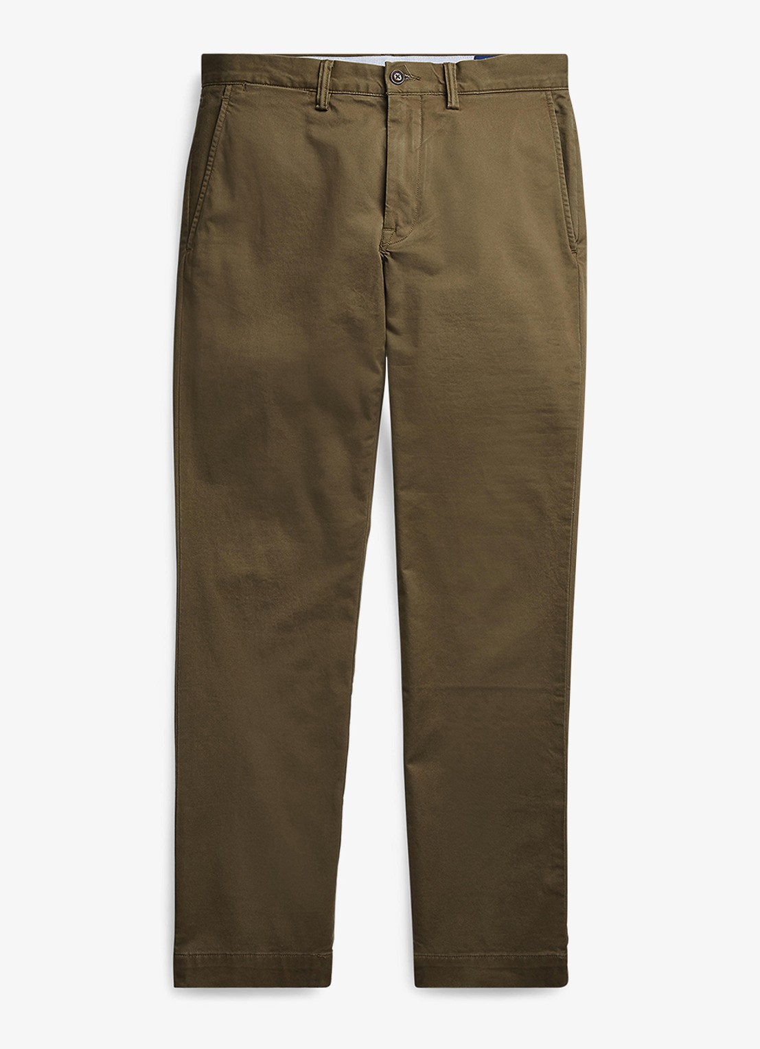 Ralph Lauren Bedford straight fit stretch chino broek - voorkant 2 canopy olive / olijfgroen