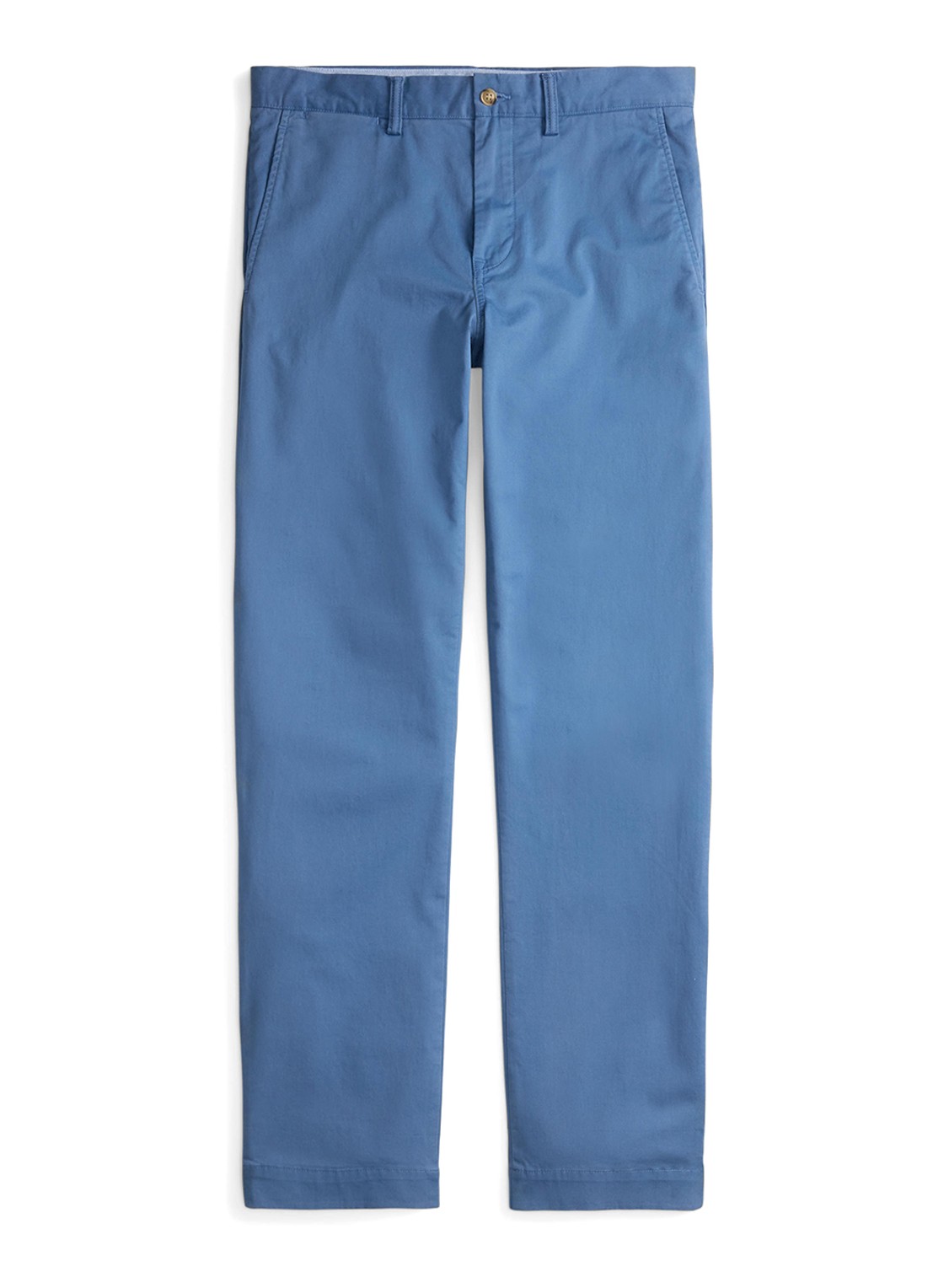 Ralph Lauren Bedford straight fit stretch chino broek - voorkant 4 delta blue