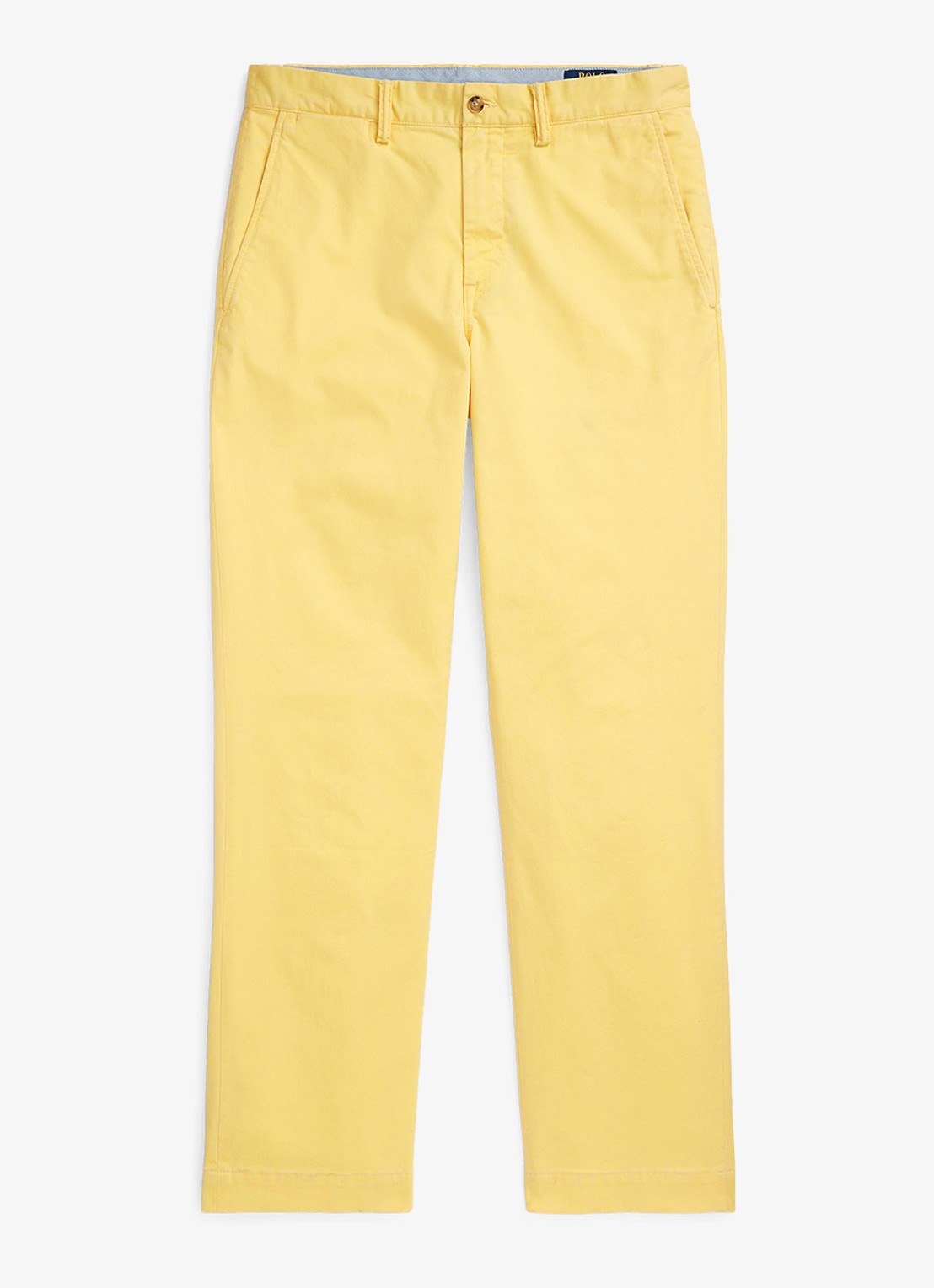 Ralph Lauren Bedford straight fit stretch chino broek - voorkant corn yellow-30rc