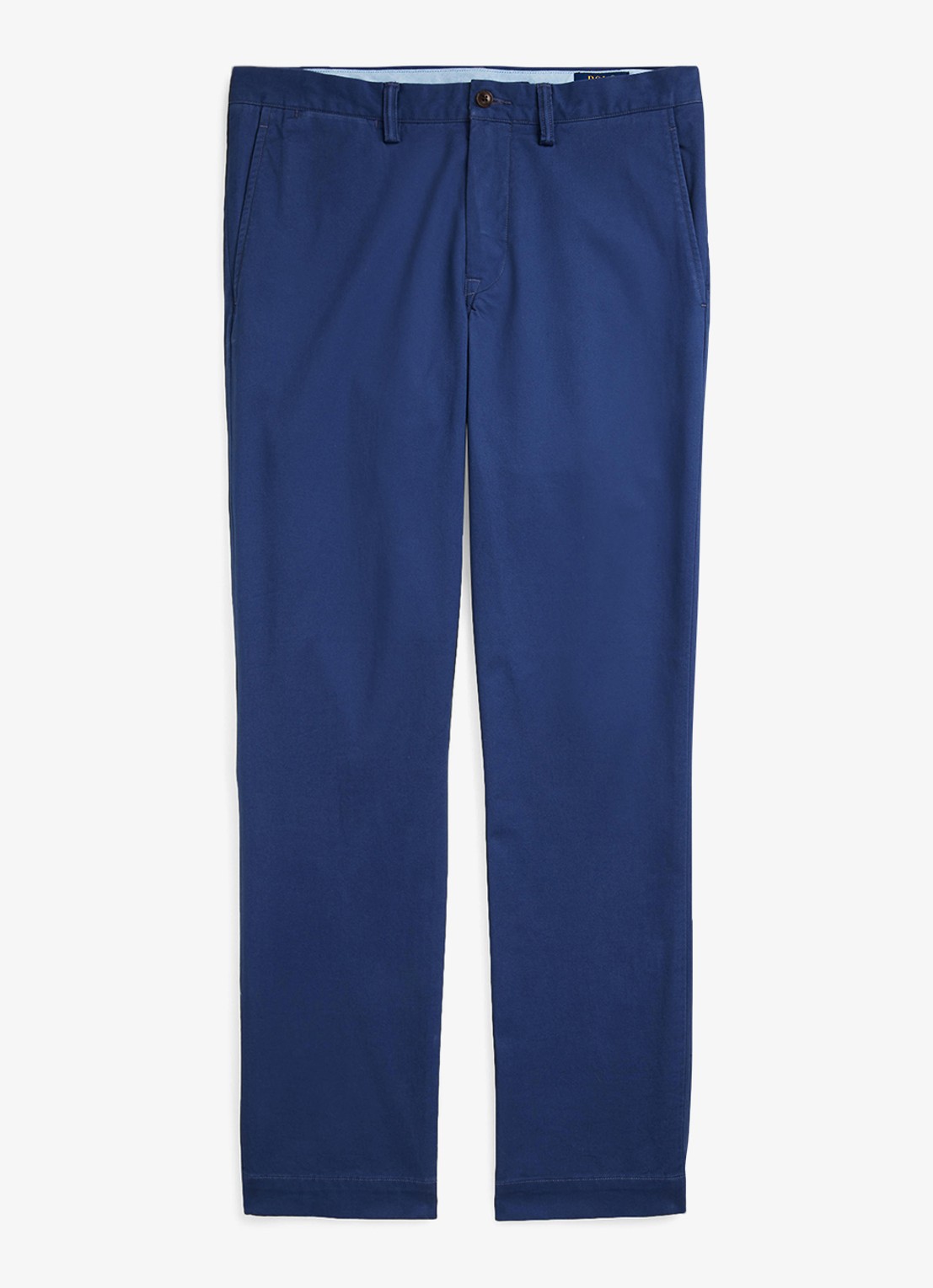 Ralph Lauren Bedford straight fit stretch chino broek - voorkant 4 licht navy