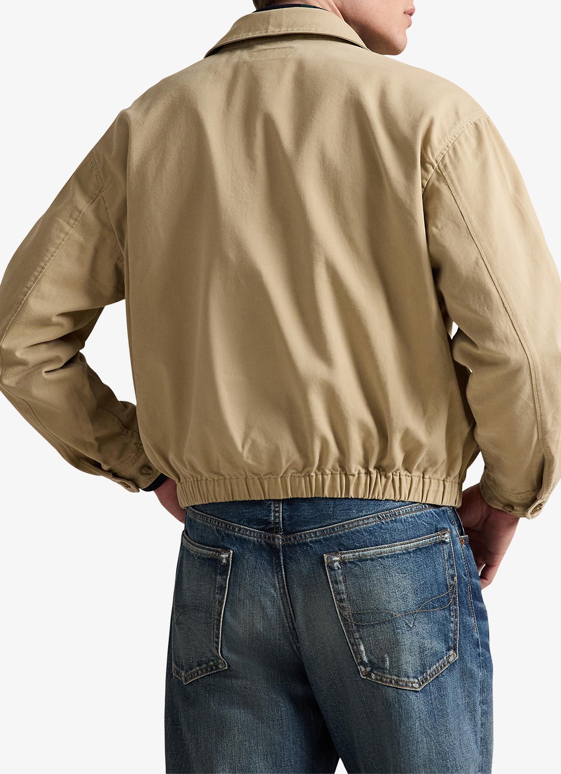 Ralph Lauren Big Bayport bomberjack met steekzakken - achterkant 3 rl khaki-2wq5