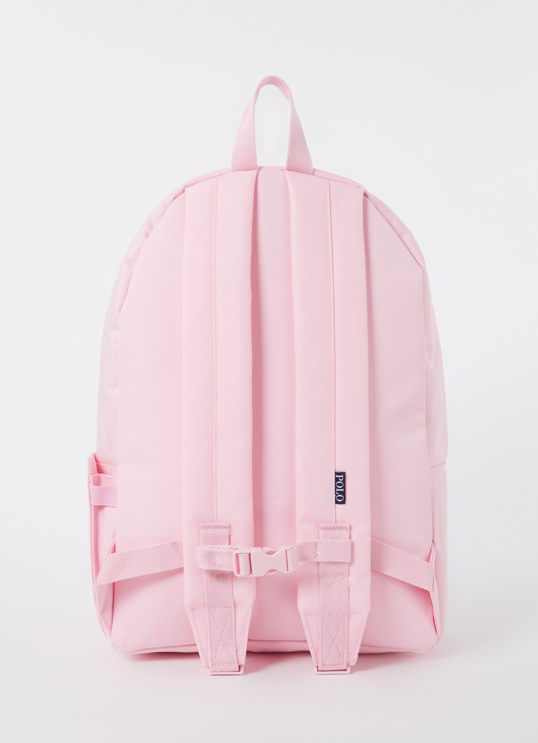Ralph Lauren Big Pony rugzak met logoborduring - achterkant roze