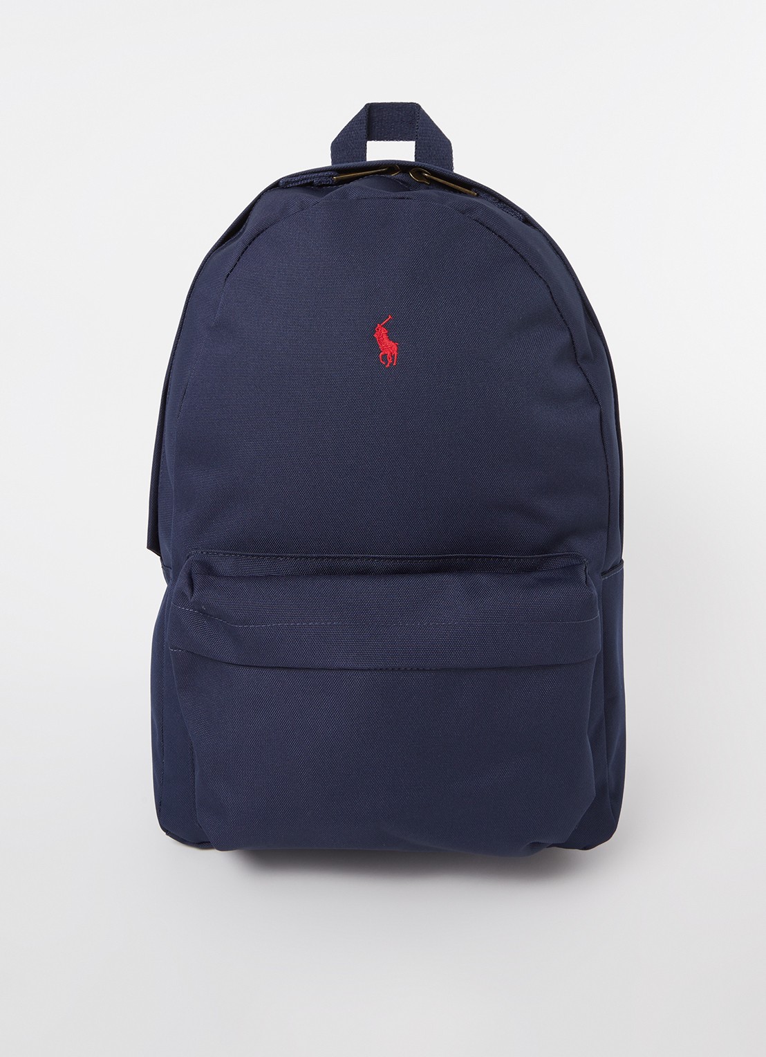 Ralph Lauren Big Pony rugzak met logoborduring - voorkant donkerblauw
