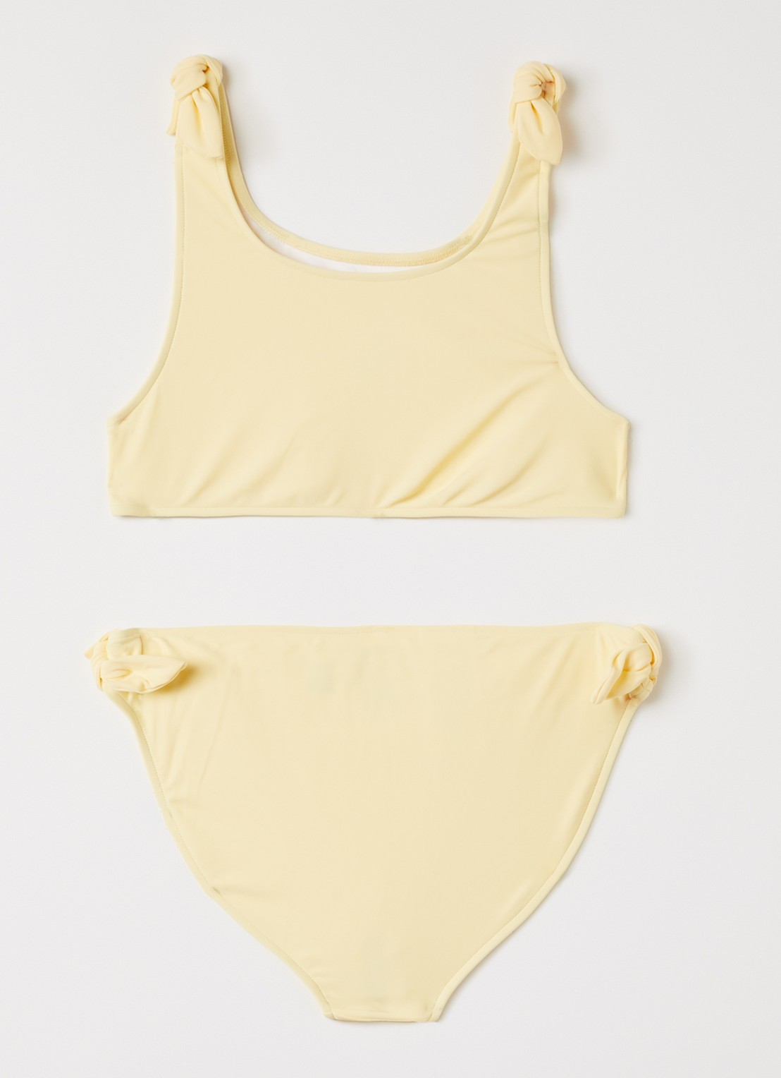 Ralph Lauren Bikiniset met logoprint - voorkant 2 lichtgeel