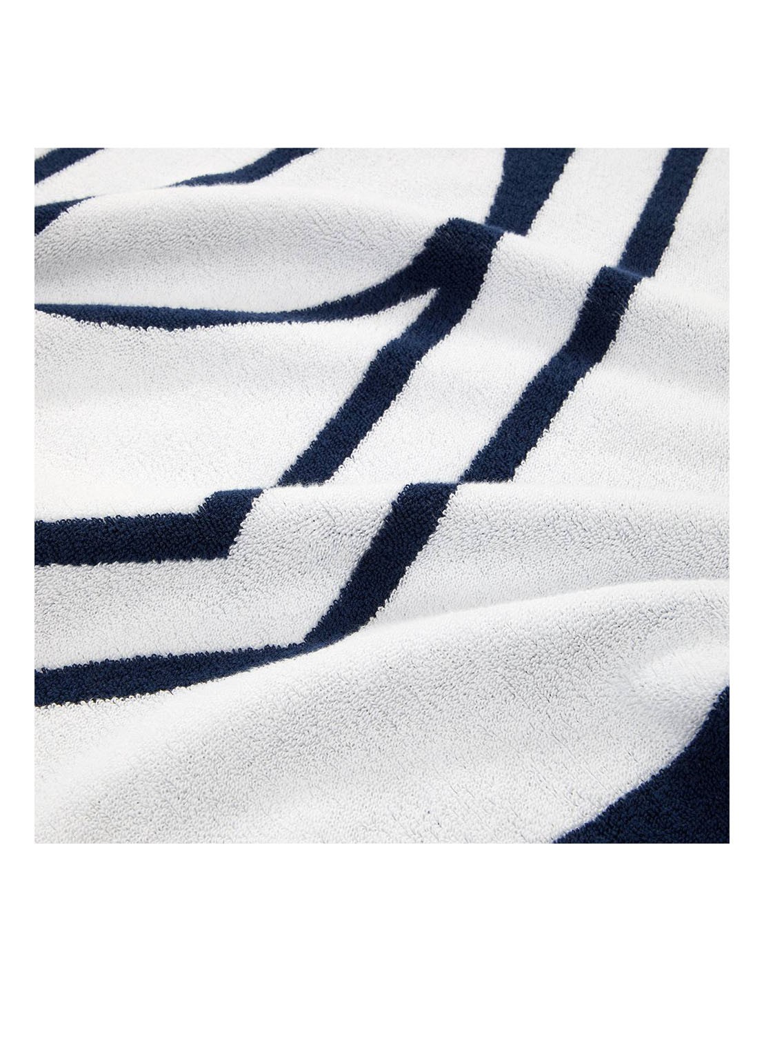 Ralph Lauren Blair strandlaken - 500 gr/m² - 100 x 170 cm - detail 2 donkerblauw