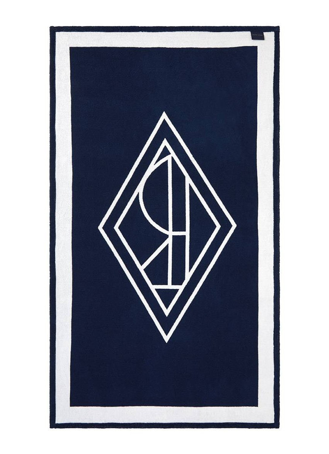 Ralph Lauren Blair strandlaken - 500 gr/m² - 100 x 170 cm - voorkant 5 donkerblauw