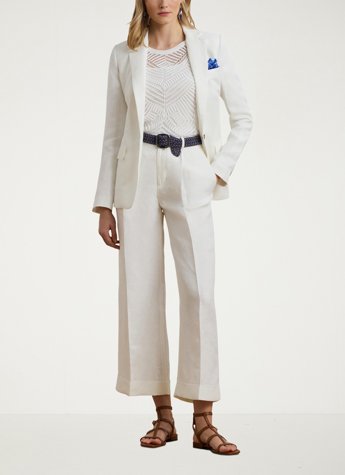 Ralph Lauren Blazer met klepzakken - voorkant 2 wit