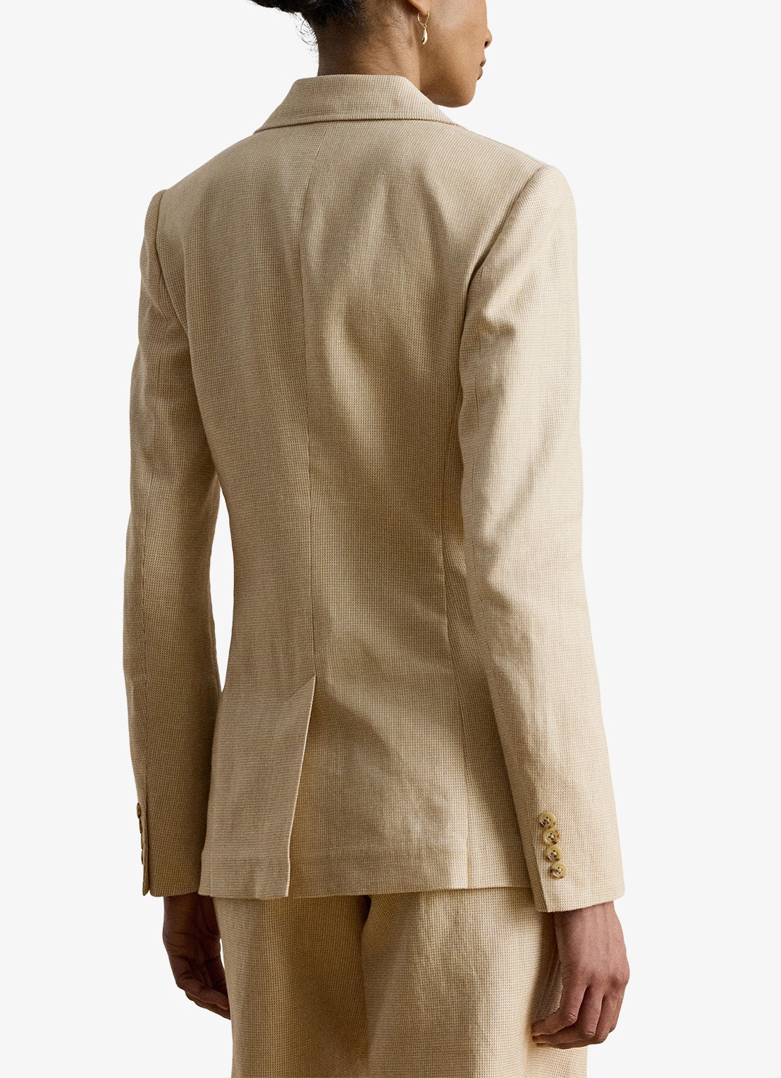 Ralph Lauren Blazer met klepzakken - achterkant tan/cream / crème