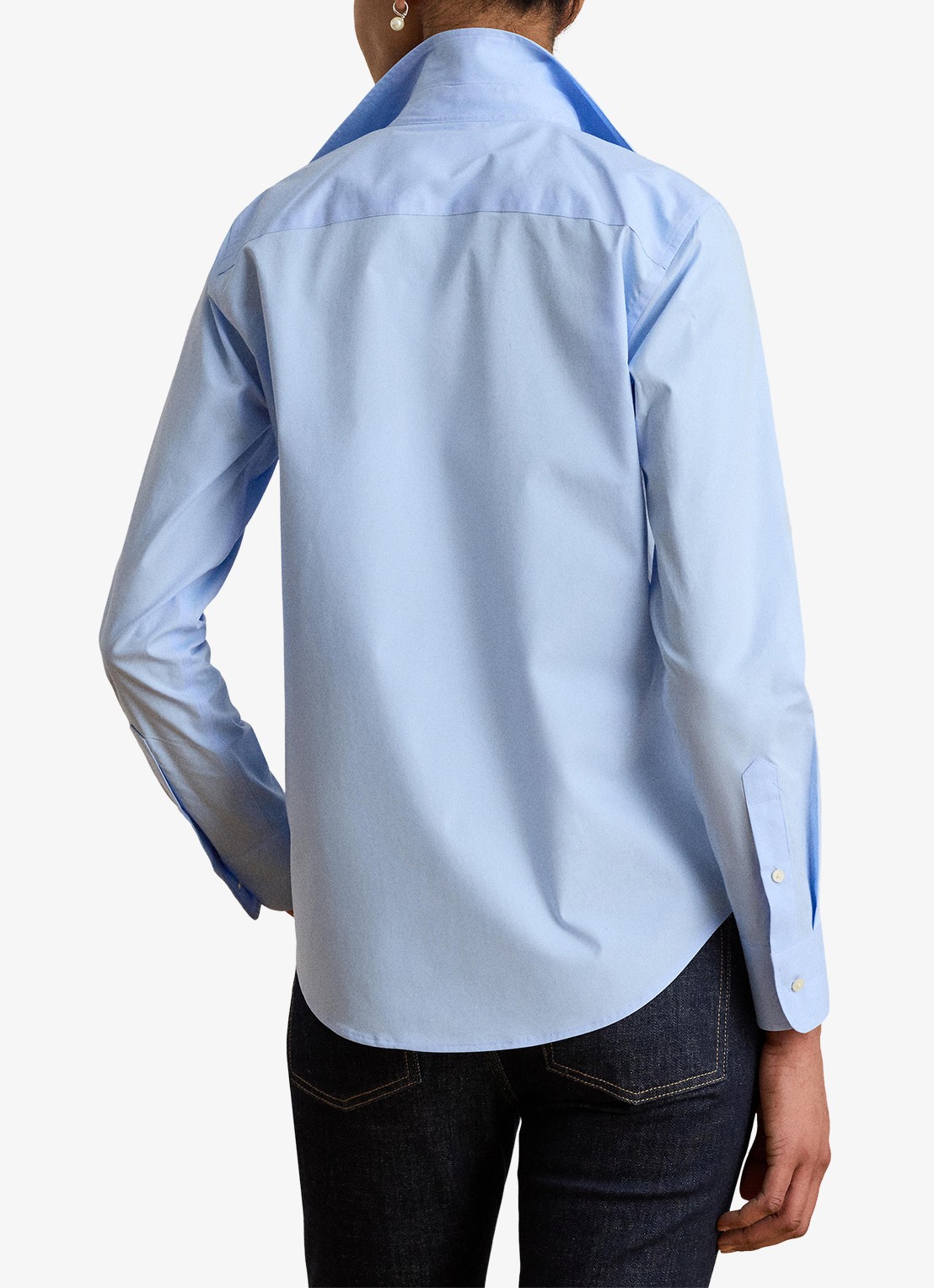 Ralph Lauren Blouse in katoenblend - achterkant 3 blue / blauw