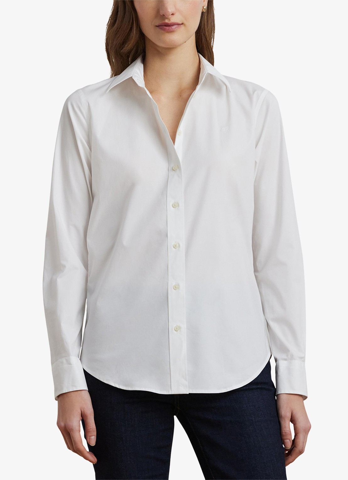 Ralph Lauren Blouse in katoenblend - detail 5 white / wit