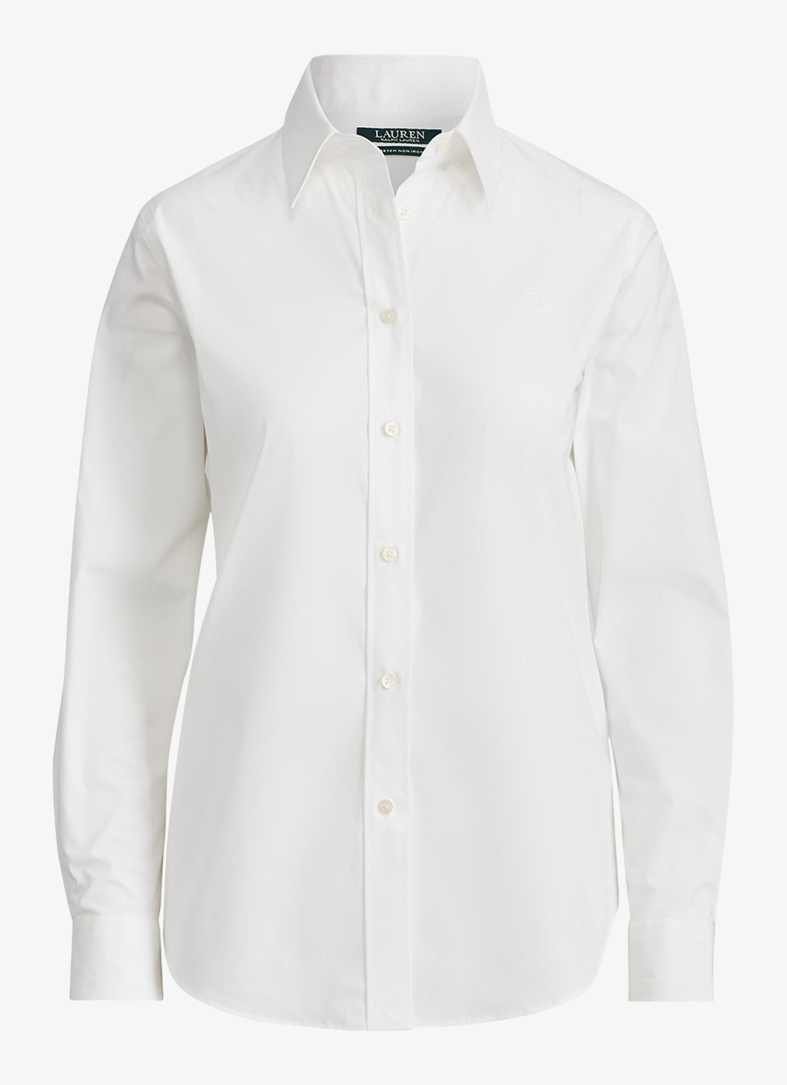 Ralph Lauren Blouse in katoenblend - voorkant 2 white / wit