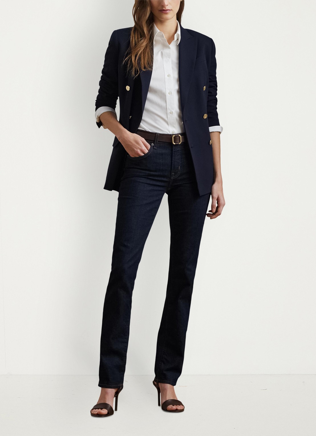 Ralph Lauren Blouse in katoenblend - voorkant 3 white / wit