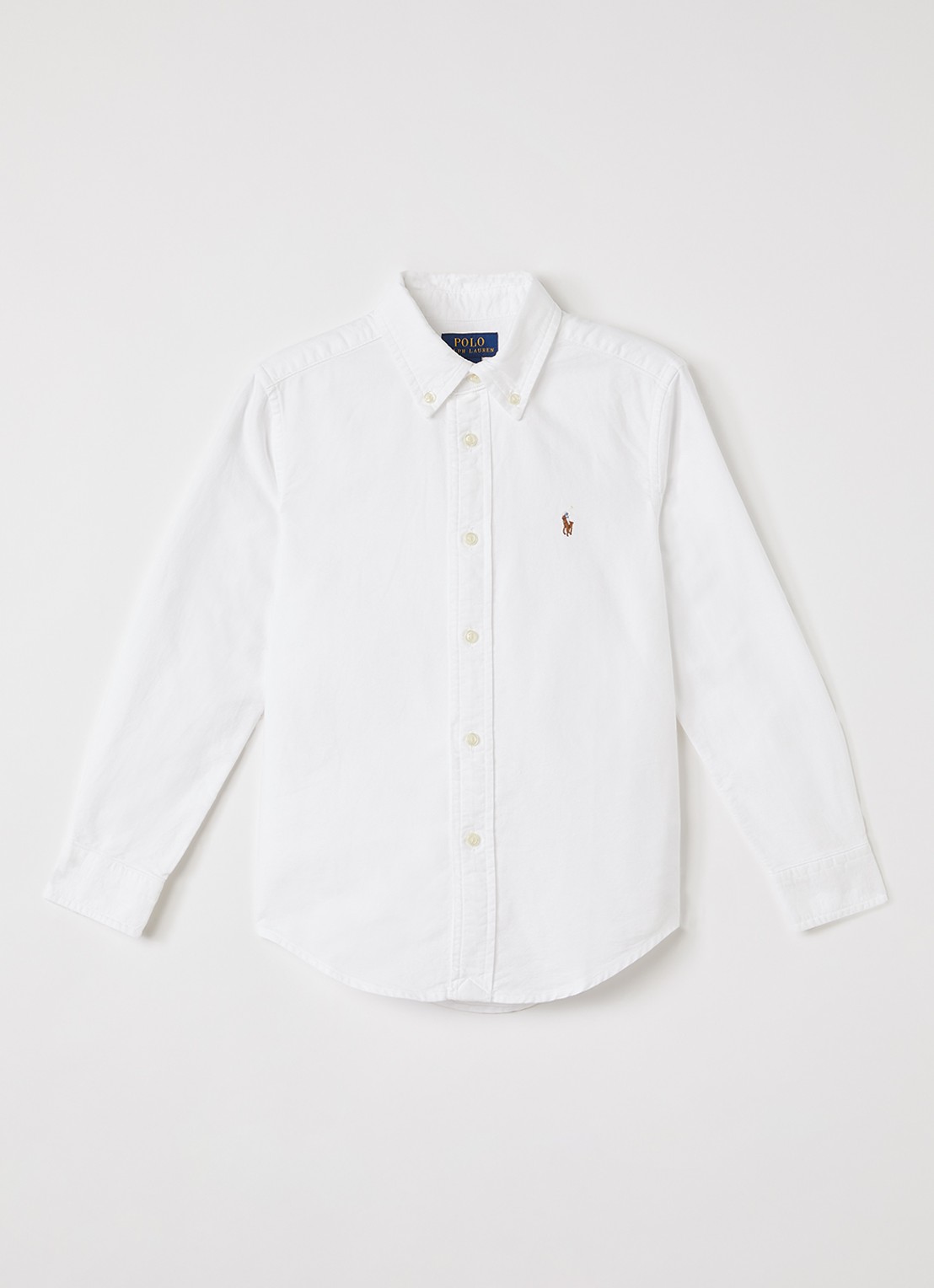 Ralph Lauren Blouse met logoborduring - voorkant wit