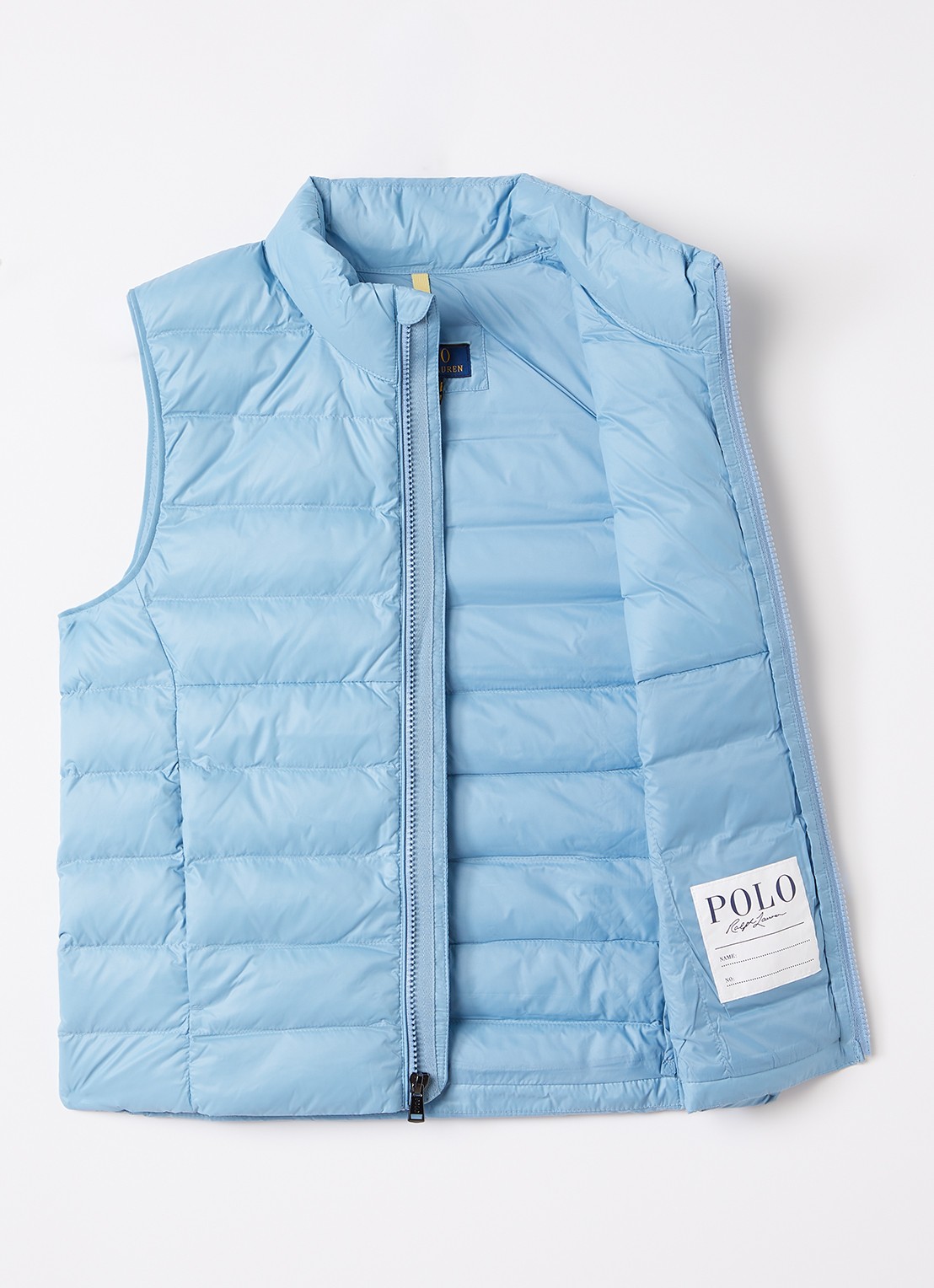 Ralph Lauren Bodywarmer met ritszakken - voorkant 2 blauw