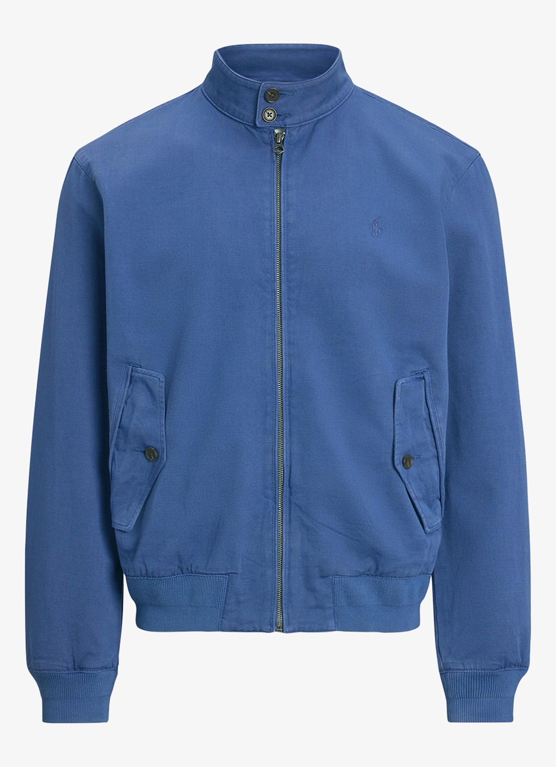 Ralph Lauren Bomberjack met logoborduring en klepzakken - voorkant old royal