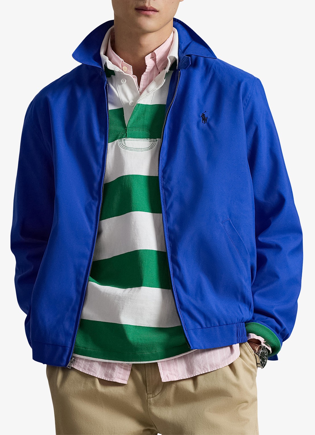 Ralph Lauren Bomberjack met steekzakken - detail 2 new sapphire-2zi3