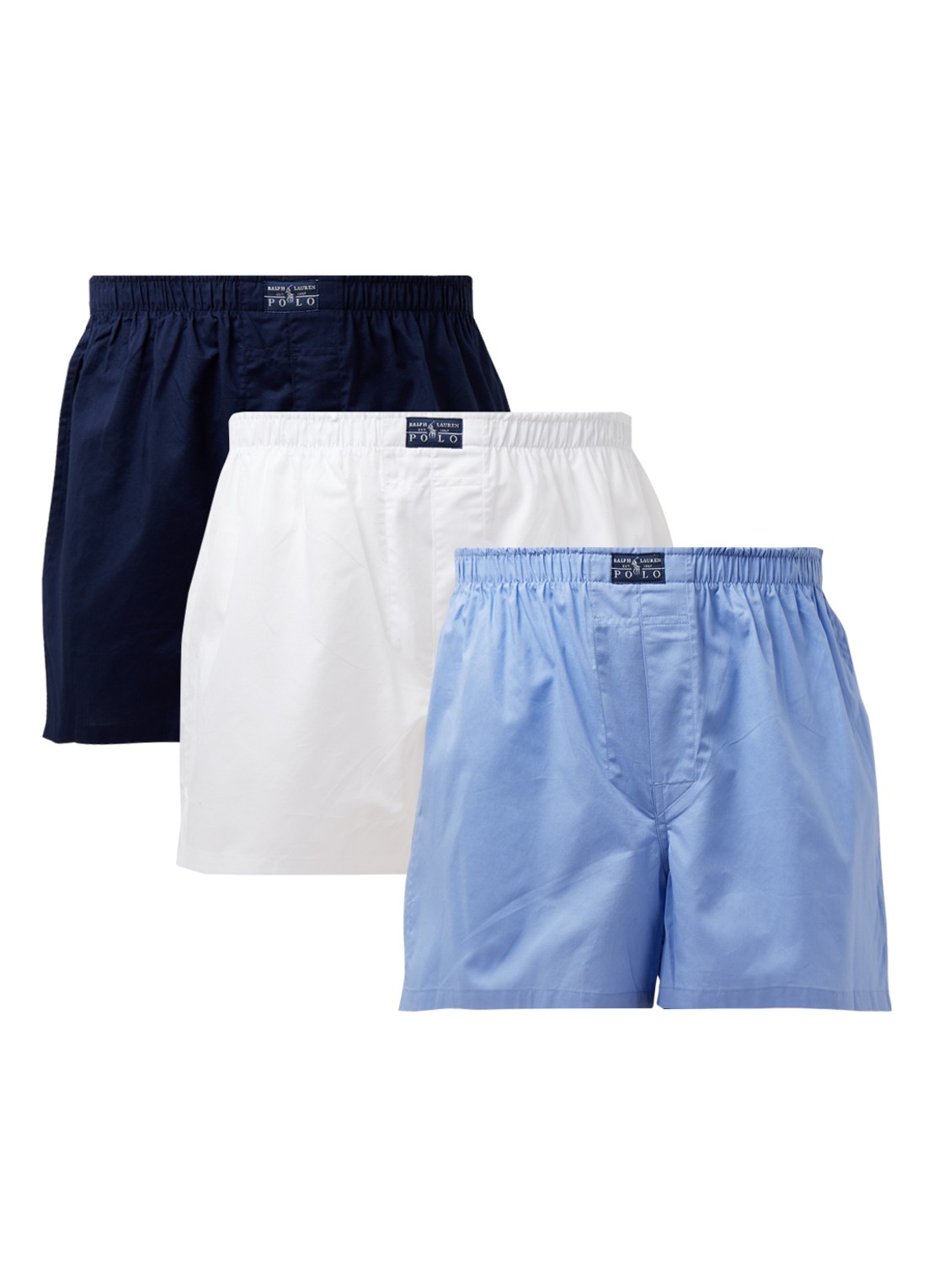 Ralph Lauren Boxershorts in 3-pack  - voorkant blauw
