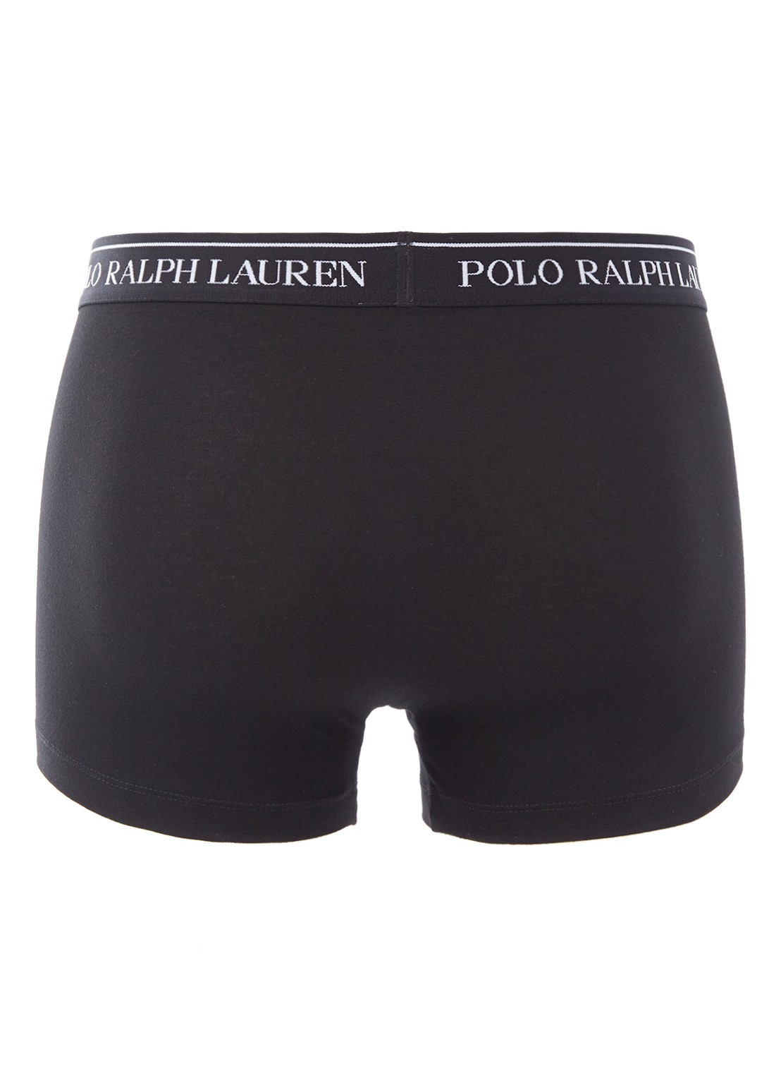 Ralph Lauren Boxershorts in uni in 3-pack  - achterkant zwart