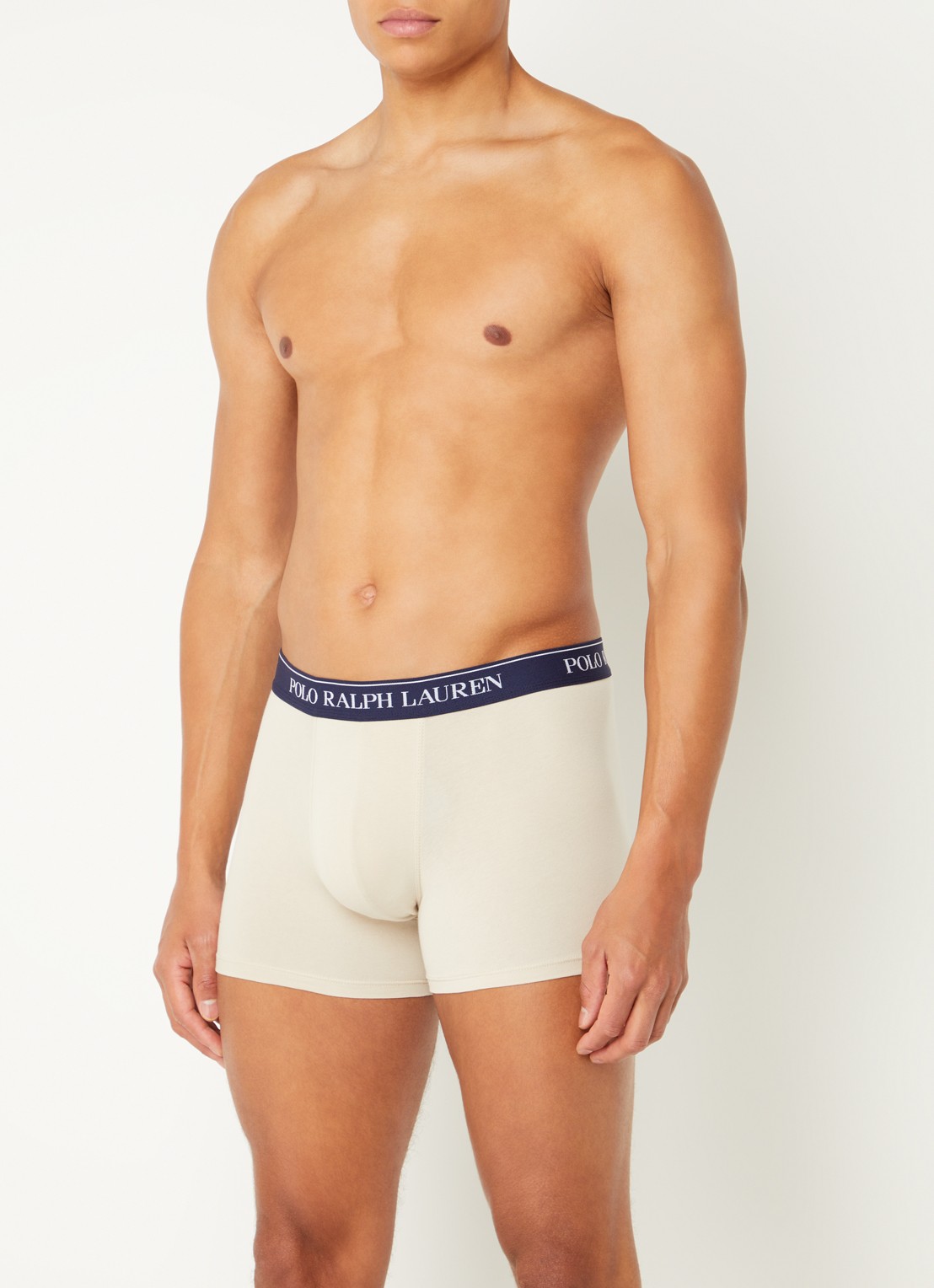 Ralph Lauren Boxershorts met logoband in 3-pack - voorkant 4 donkerblauw