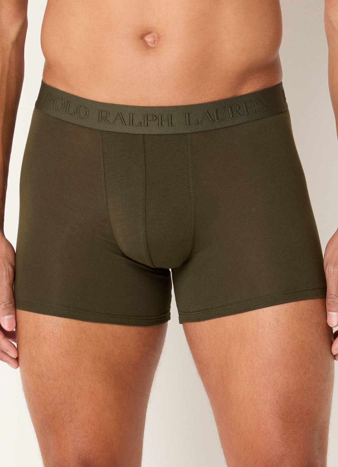 Ralph Lauren Boxershorts met logoband in 3-pack - detail 2 legergroen