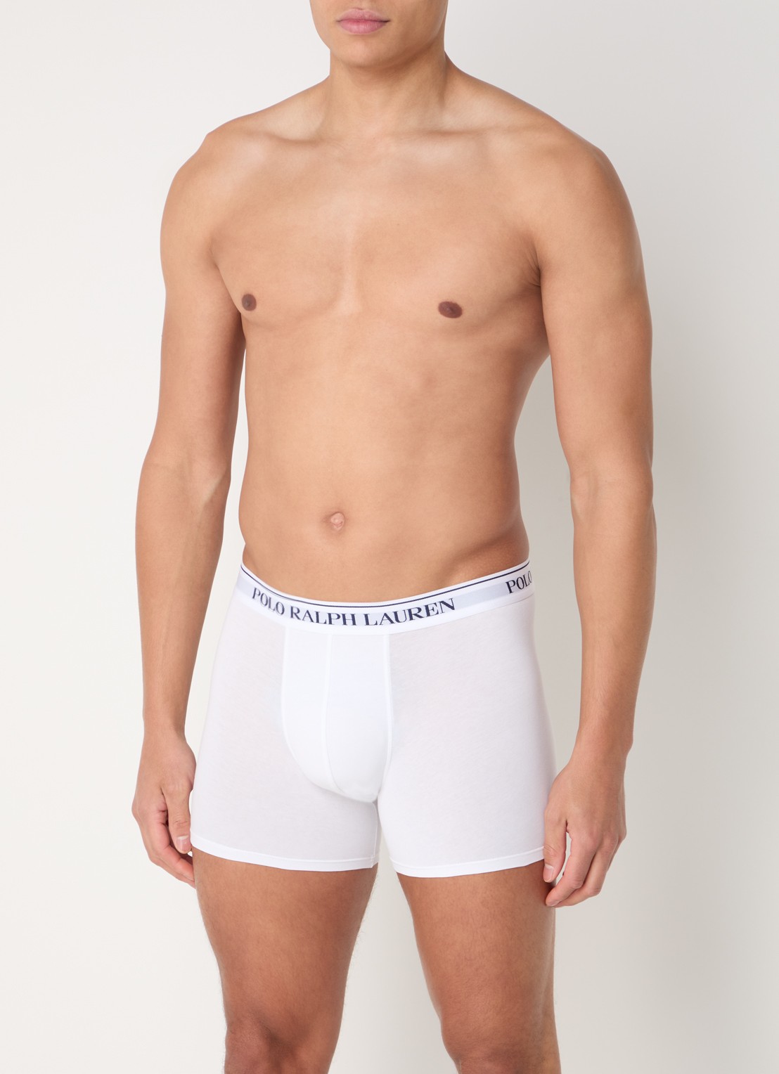 Ralph Lauren Boxershorts met logoband in 3-pack - voorkant 3 lichtblauw
