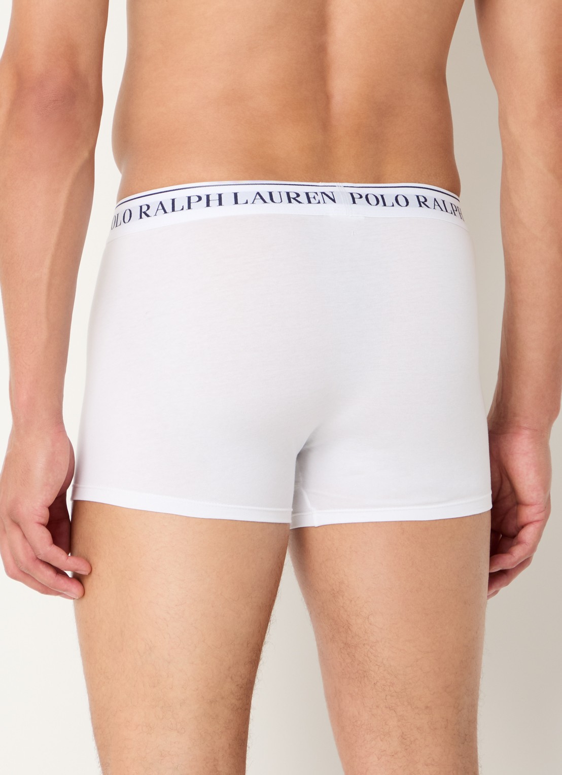 Ralph Lauren Boxershorts met logoband in 3-pack - achterkant 2 blauw
