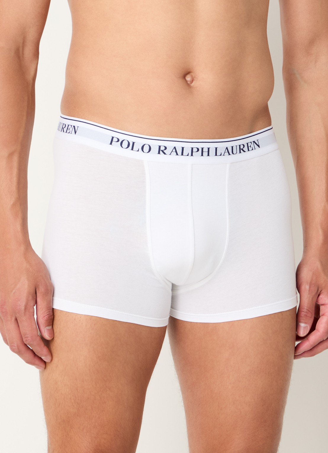 Ralph Lauren Boxershorts met logoband in 3-pack - detail blauw