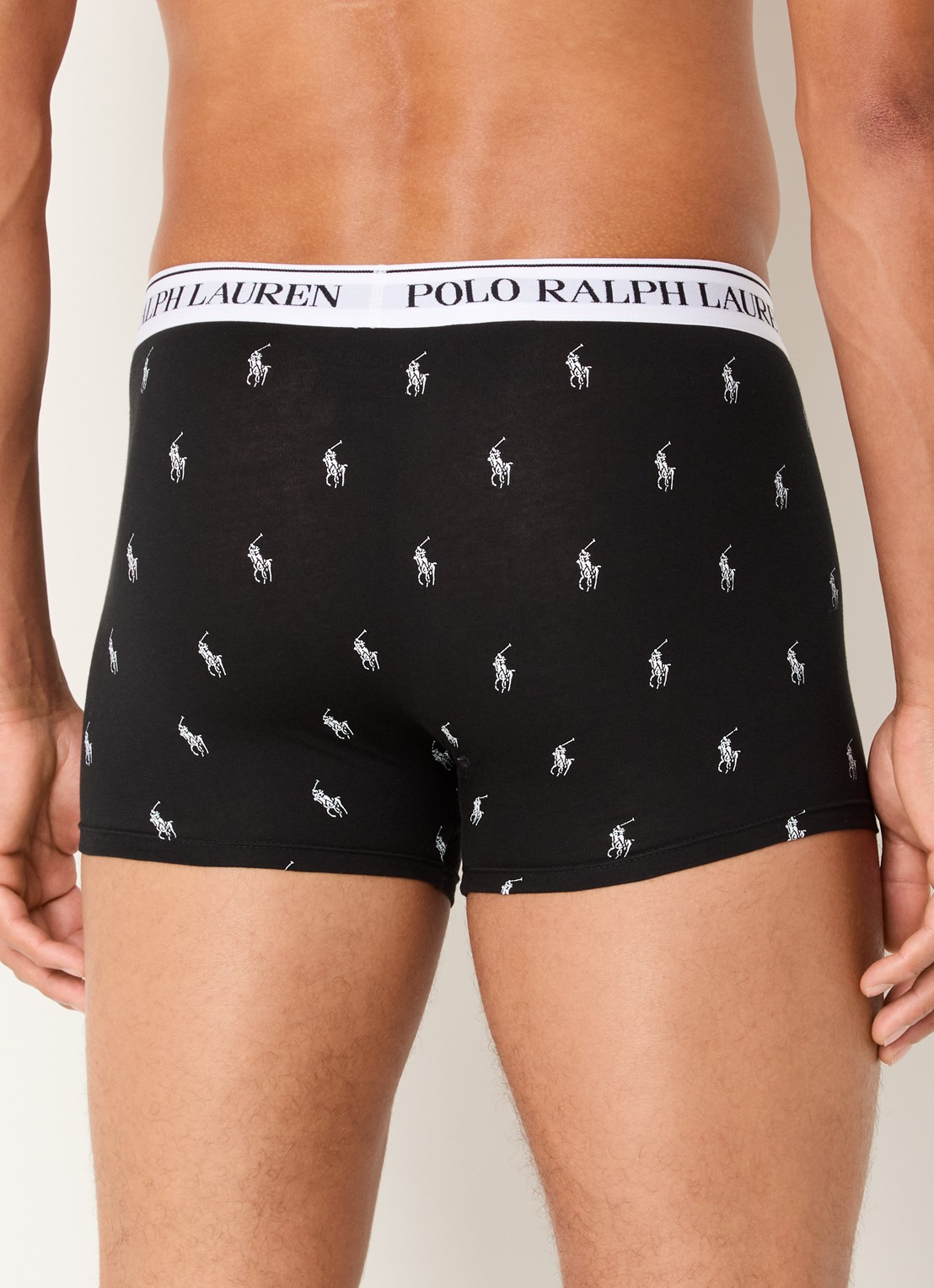 Ralph Lauren Boxershorts met logoband in 3-pack - achterkant 2 wit