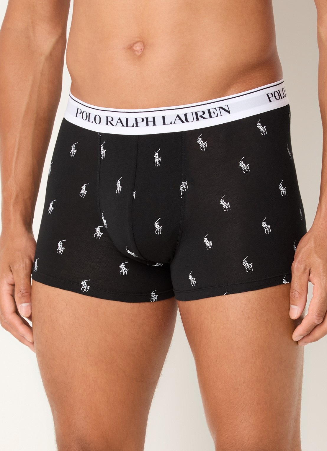Ralph Lauren Boxershorts met logoband in 3-pack - detail wit