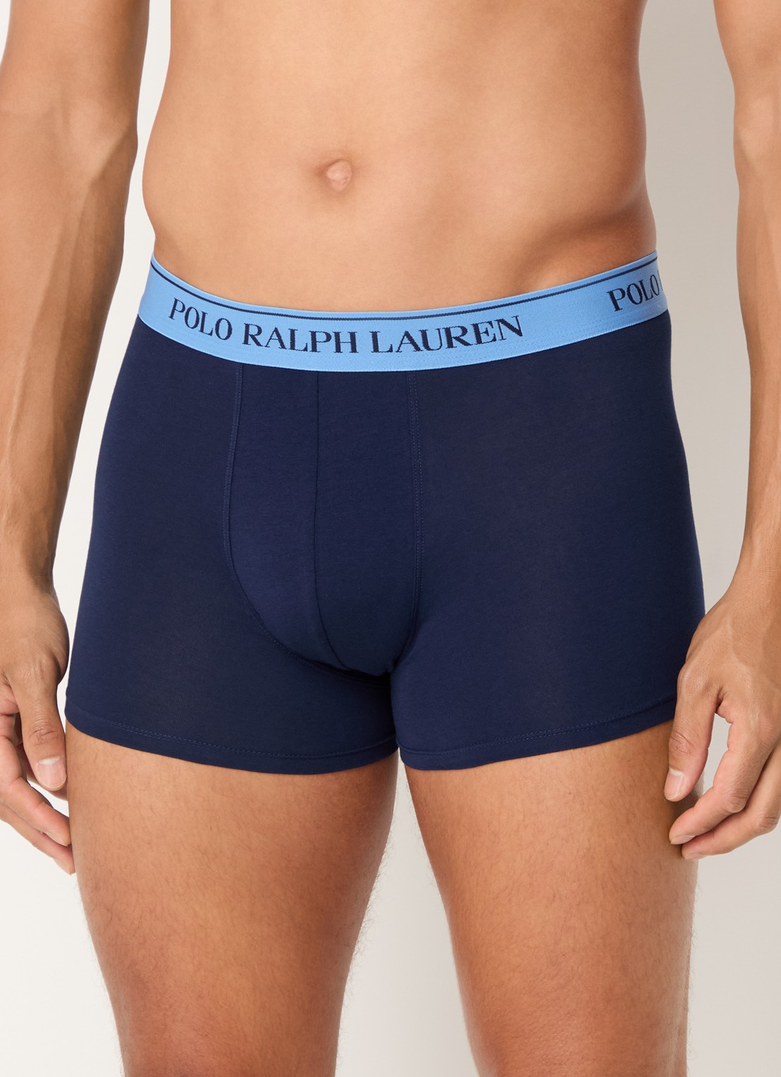 Ralph Lauren Boxershorts met logoband in 3-pack - detail donkerblauw