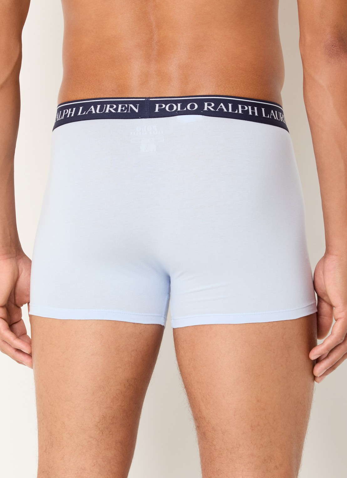 Ralph Lauren Boxershorts met logoband in 3-pack - achterkant 2 royalblauw